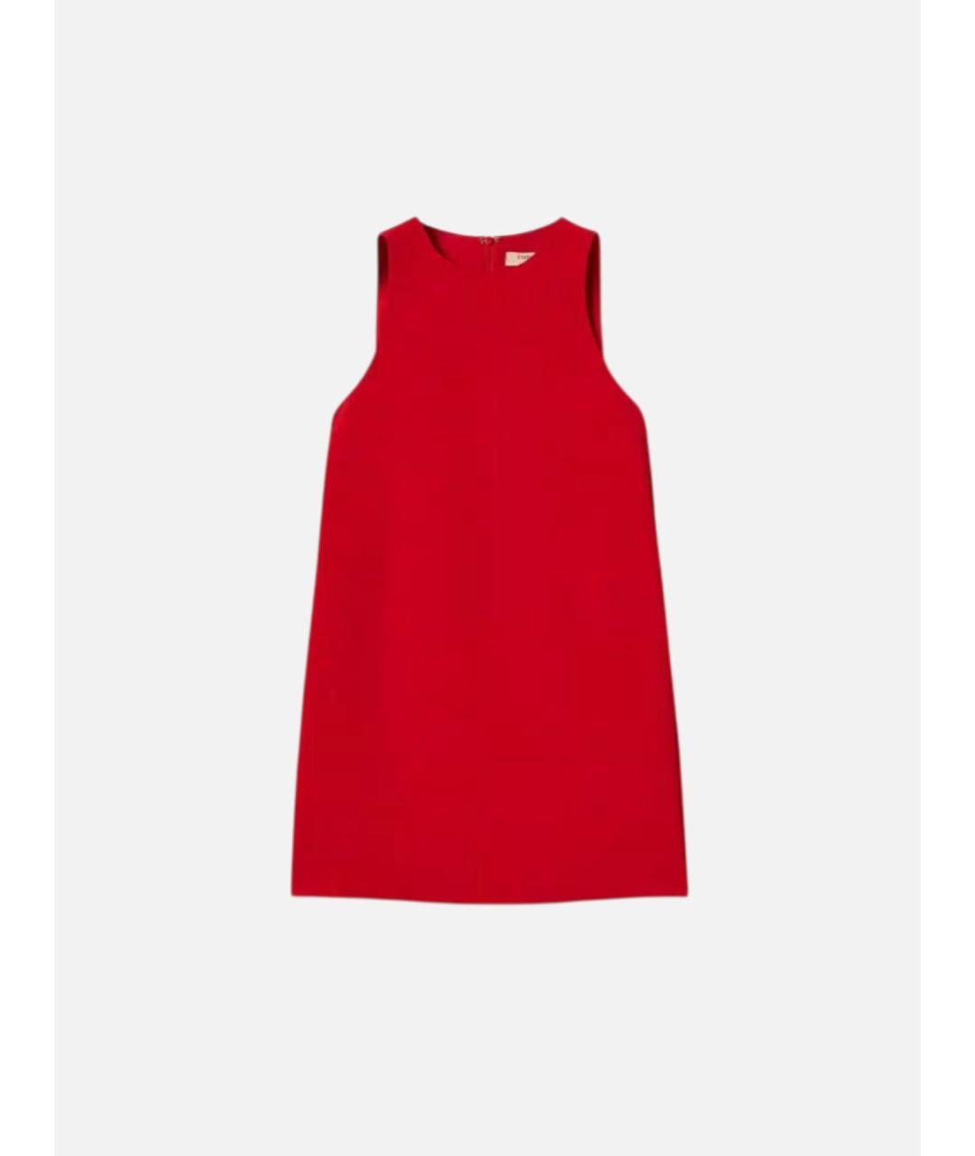 TWIN-SET Красное полиэстеровое повседневное платье, фото 1