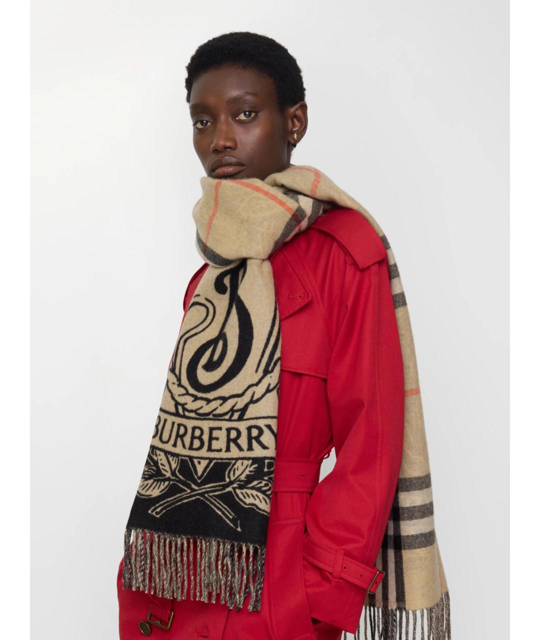 BURBERRY Мульти кашемировый шарф, фото 3