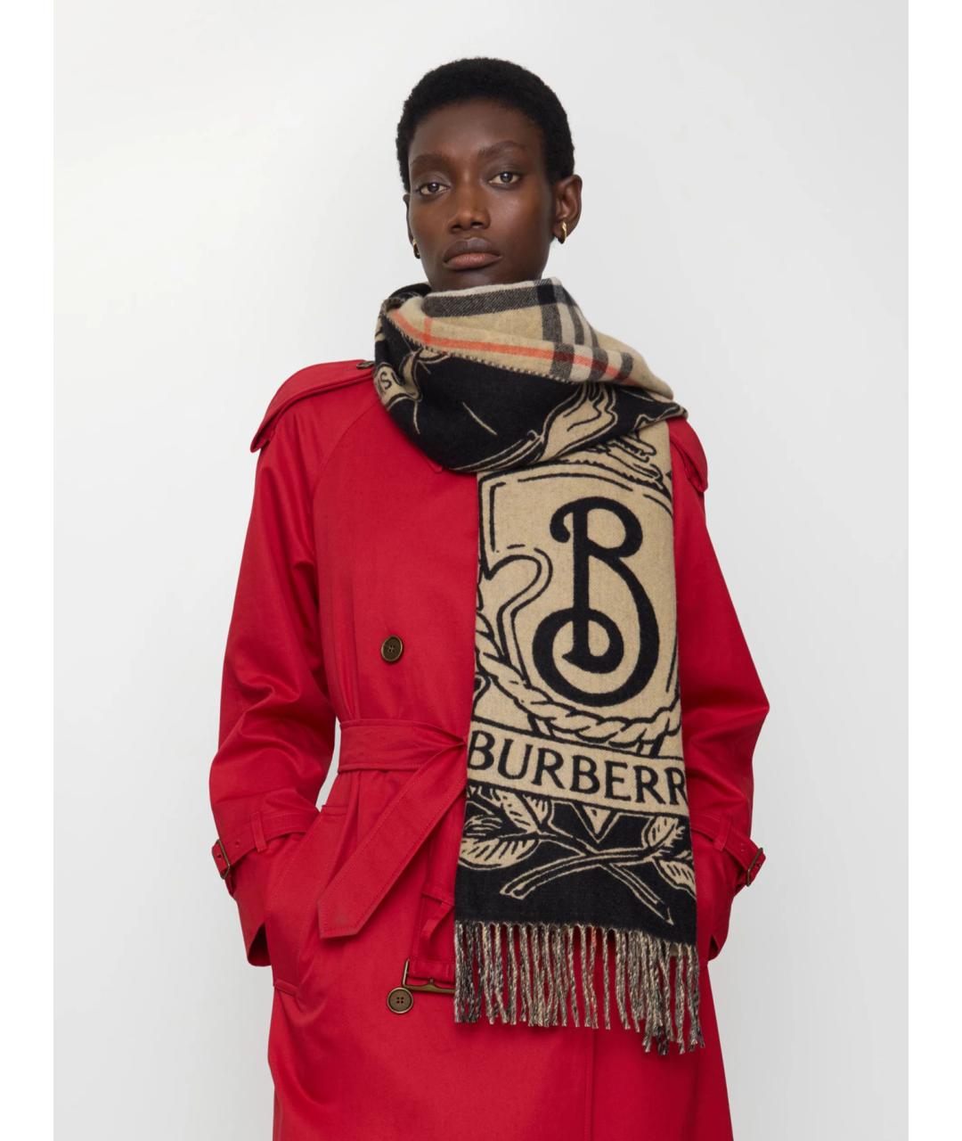 BURBERRY Мульти кашемировый шарф, фото 4
