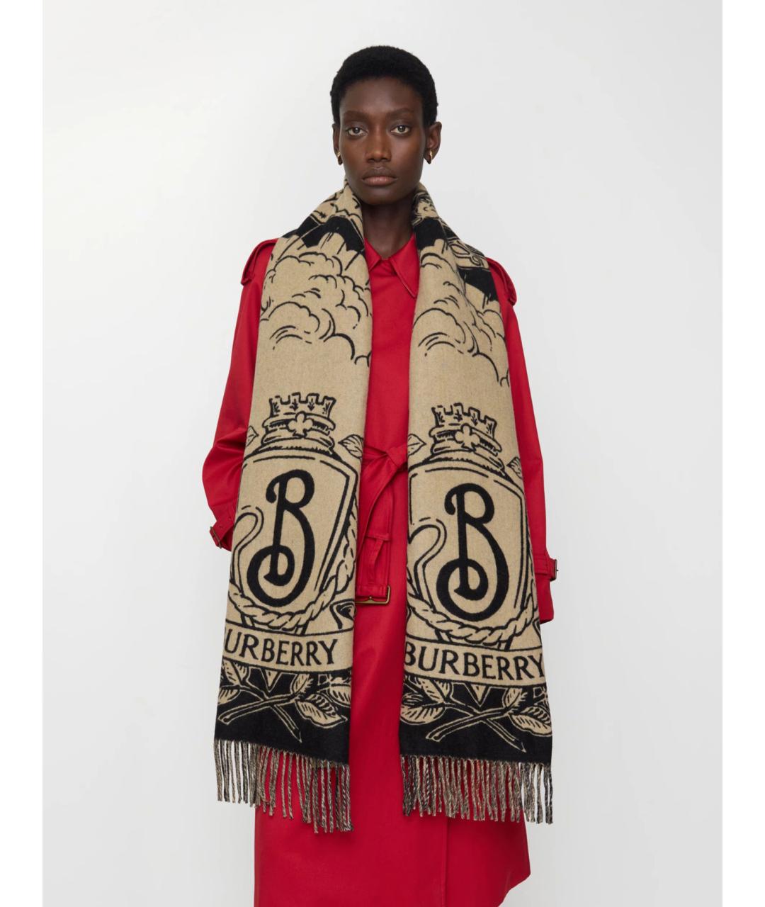 BURBERRY Мульти кашемировый шарф, фото 2