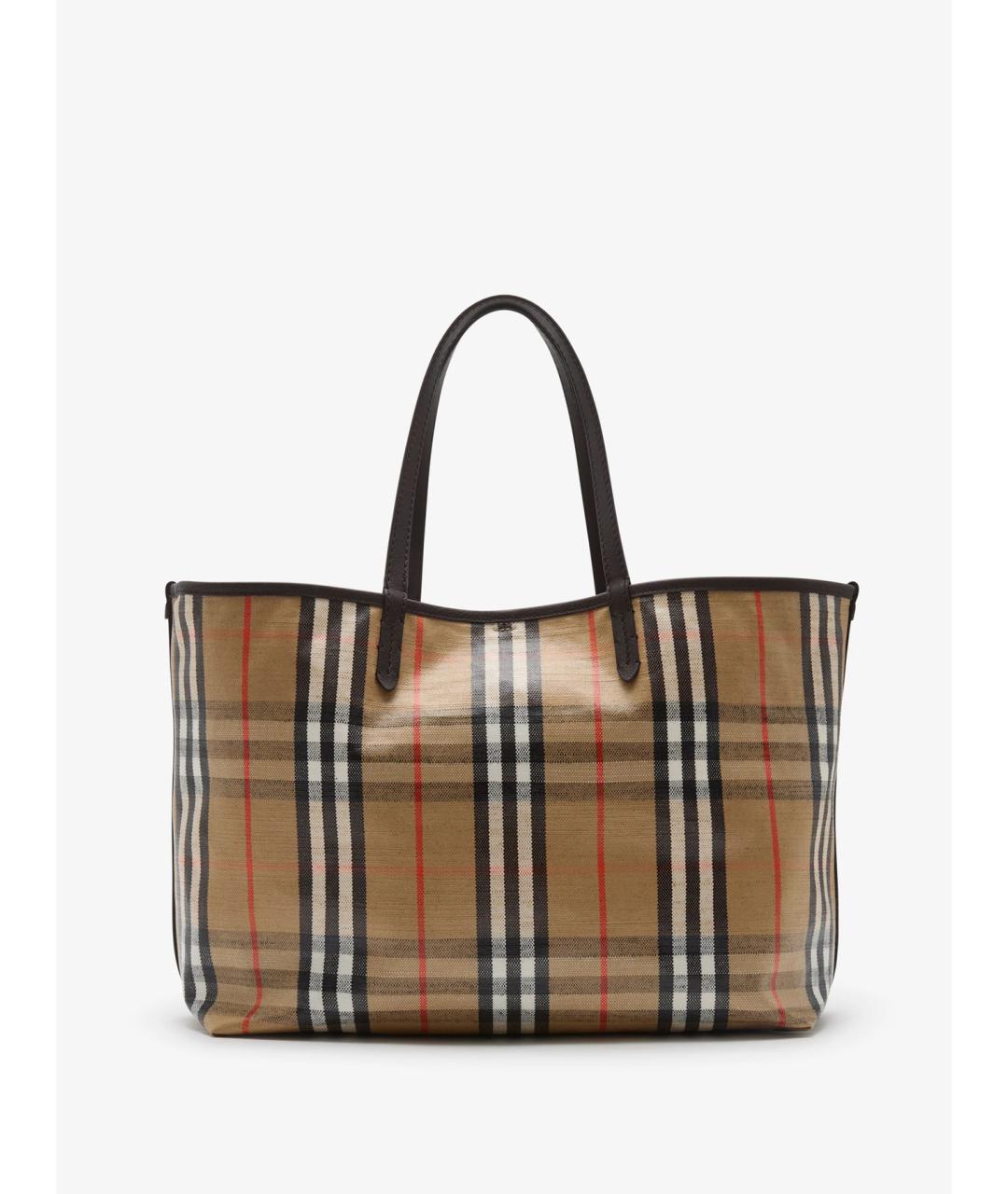 BURBERRY Мульти тканевая сумка тоут, фото 5