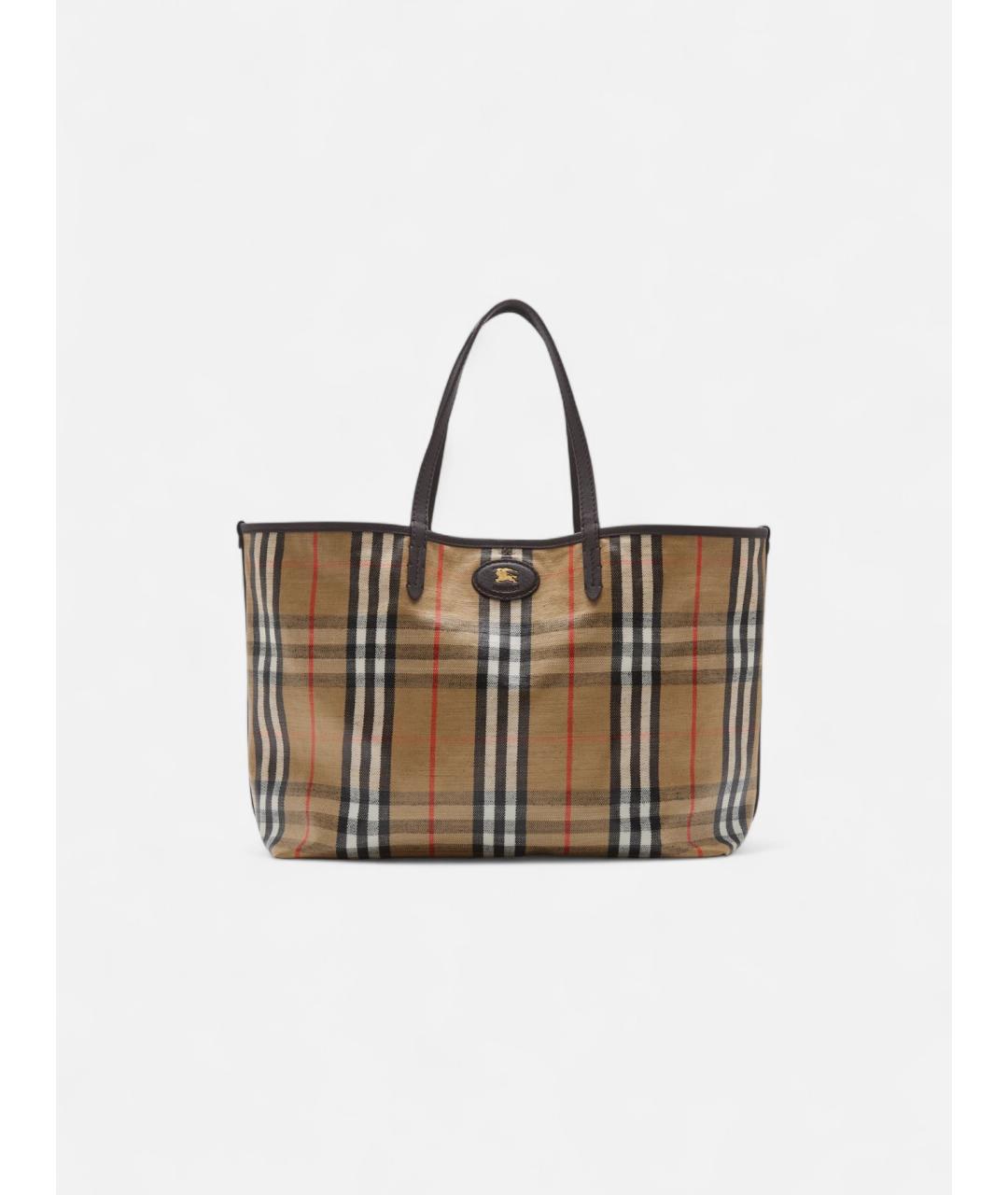 BURBERRY Мульти тканевая сумка тоут, фото 8