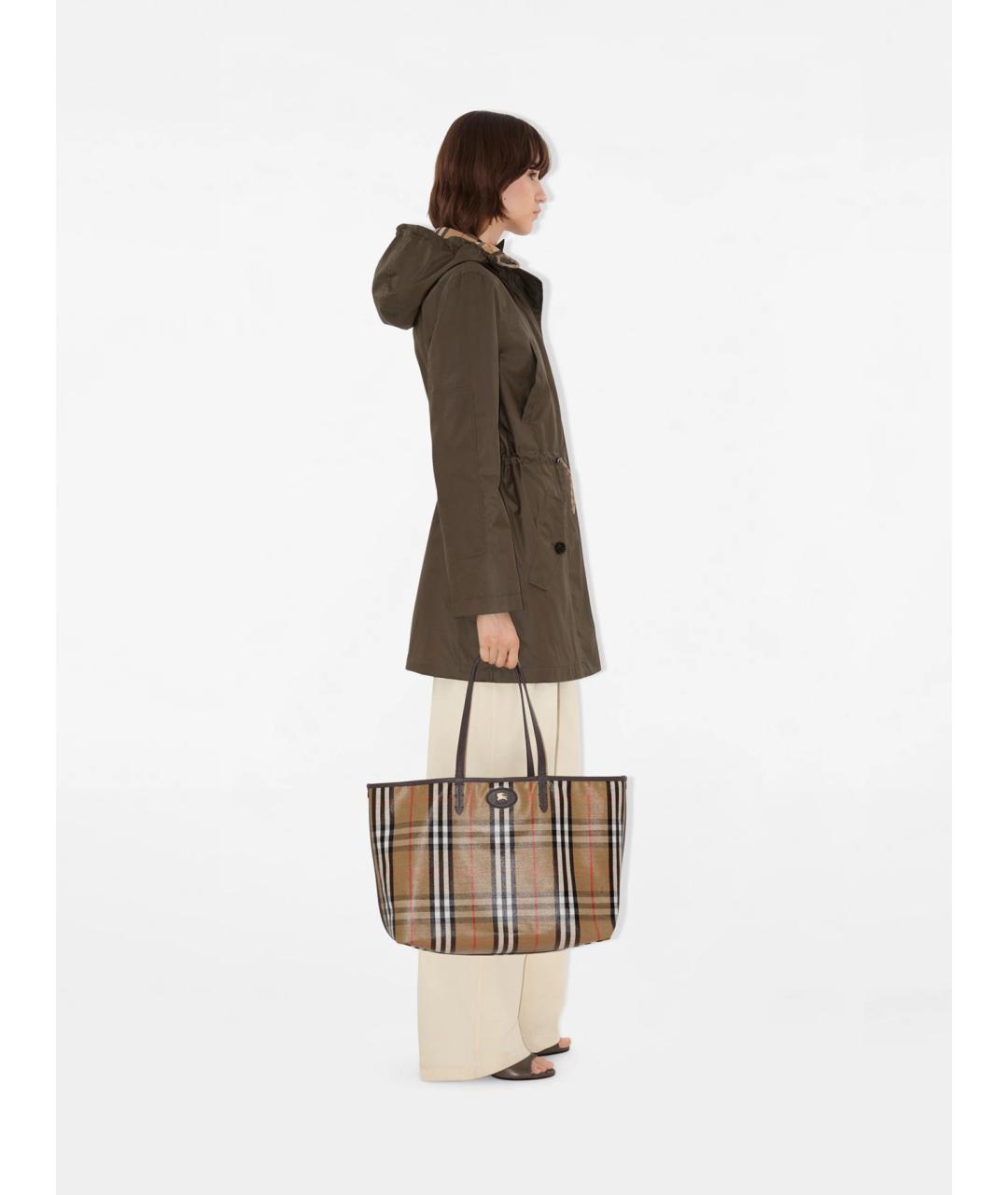 BURBERRY Мульти тканевая сумка тоут, фото 2