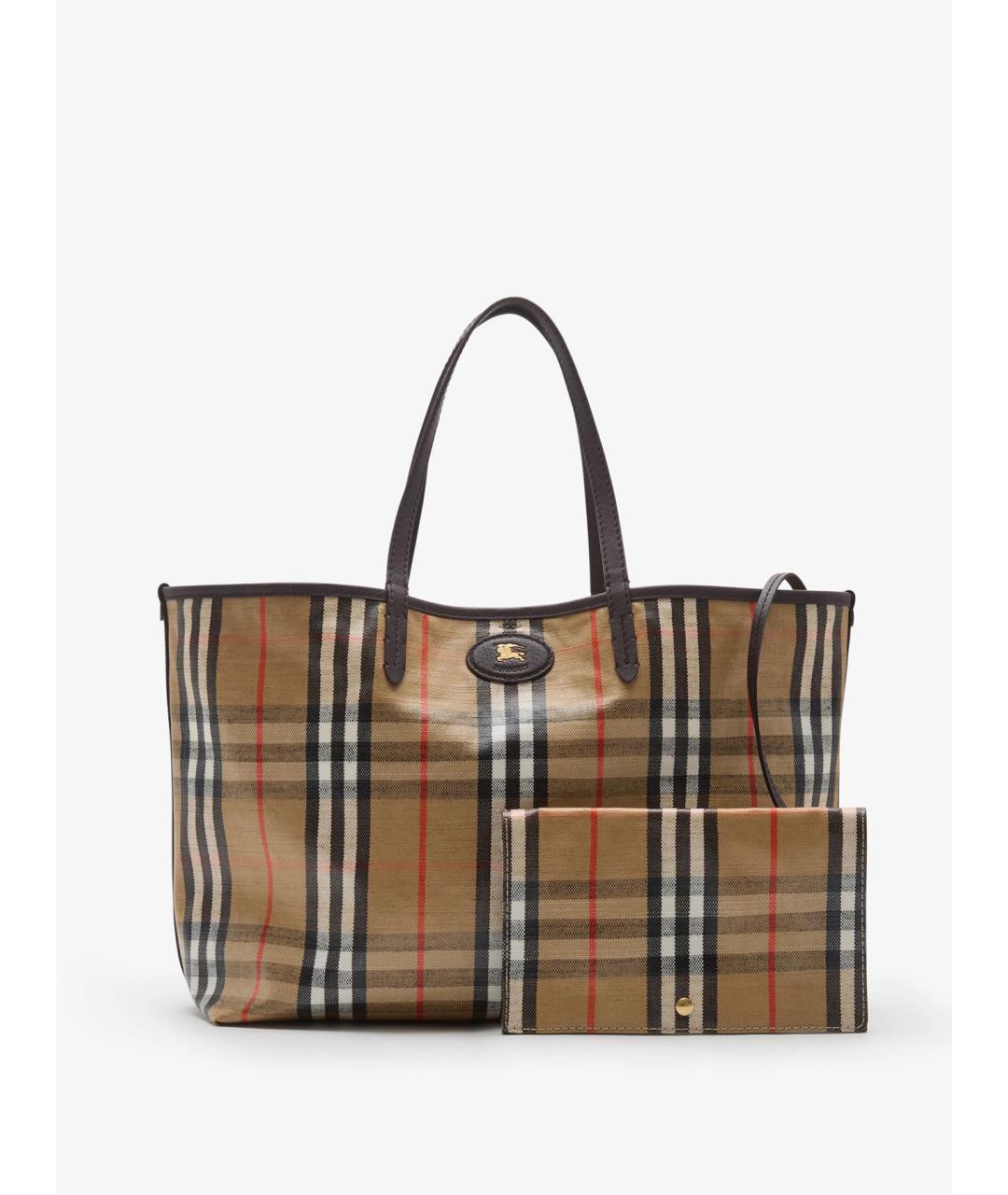 BURBERRY Мульти тканевая сумка тоут, фото 6