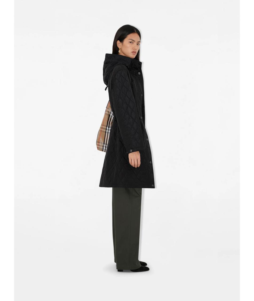 BURBERRY Черная полиамидовая парка, фото 3
