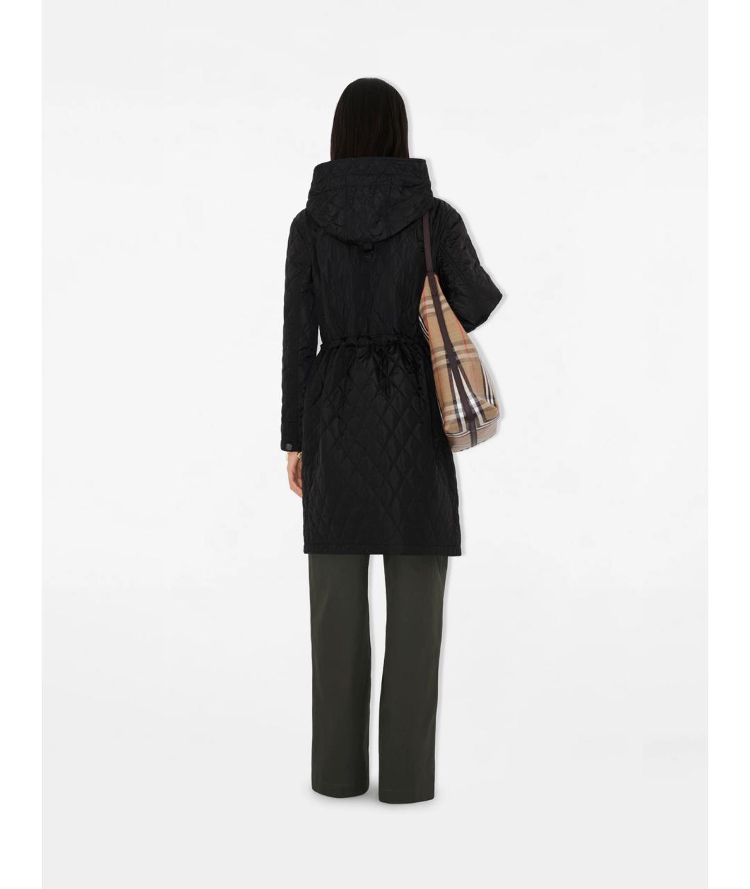 BURBERRY Черная полиамидовая парка, фото 4