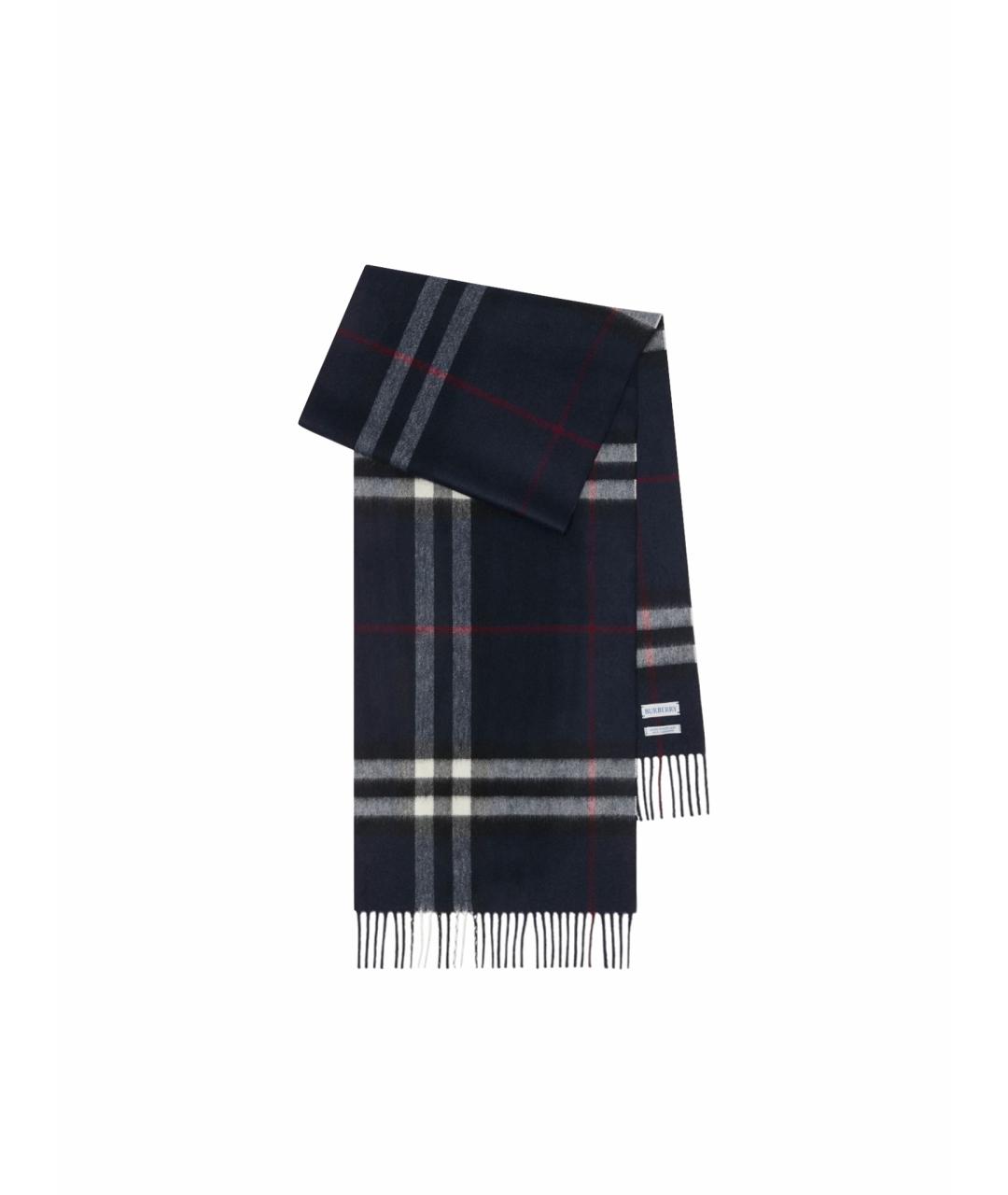 BURBERRY Черный кашемировый шарф, фото 1