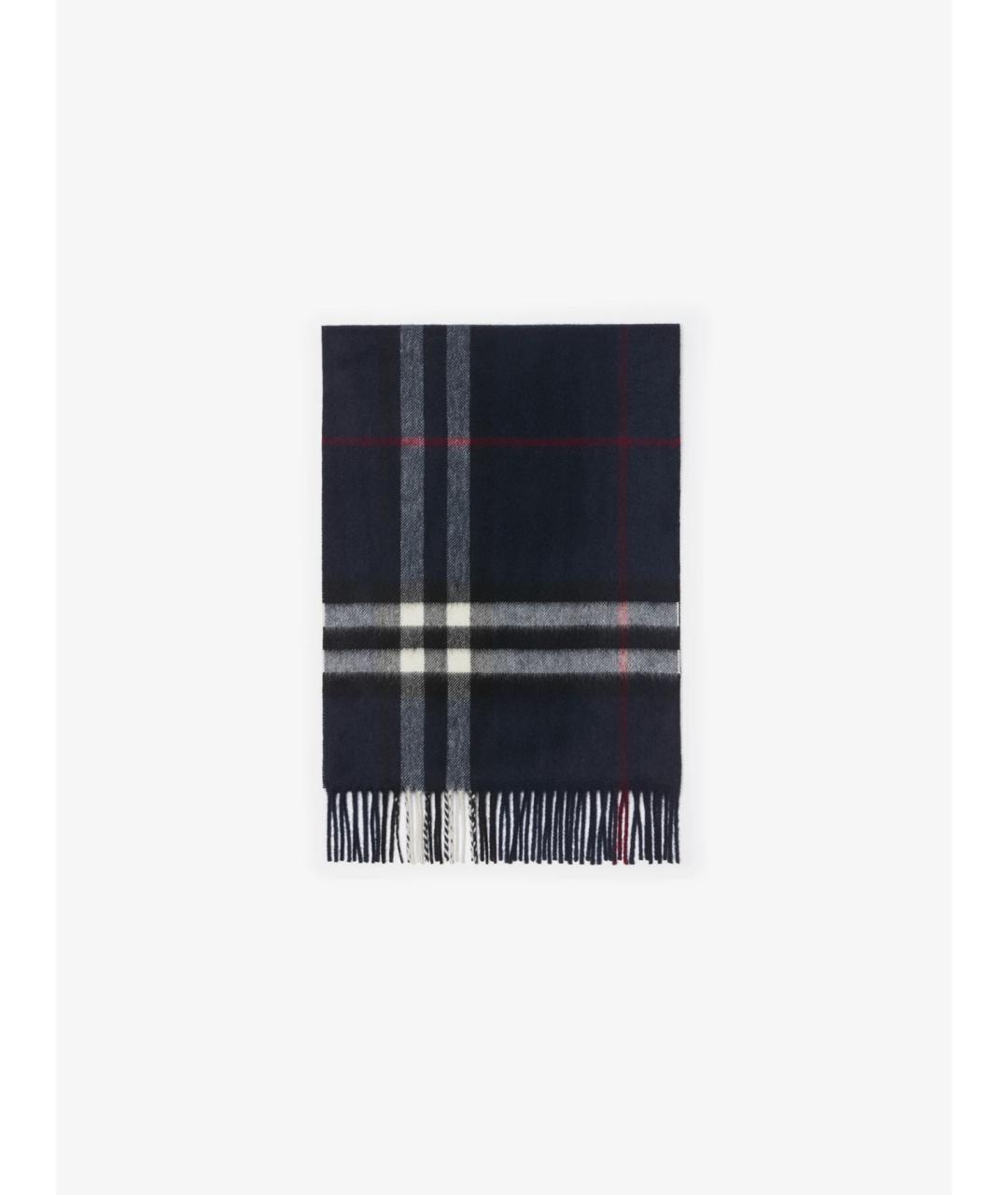 BURBERRY Черный кашемировый шарф, фото 2