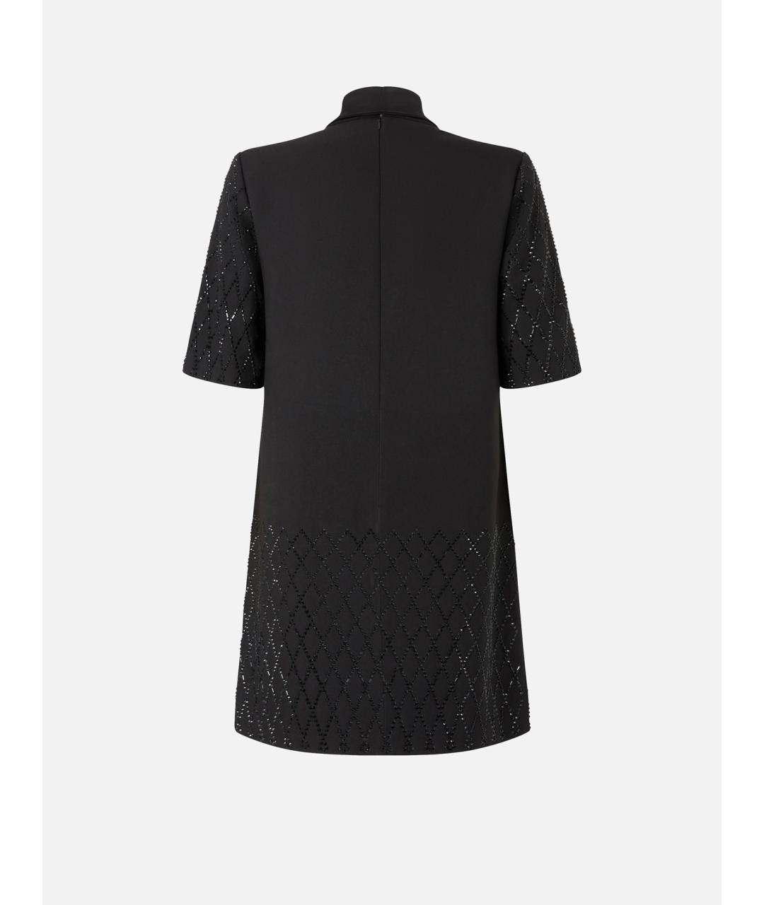 PINKO Черное полиэстеровое коктейльное платье, фото 6