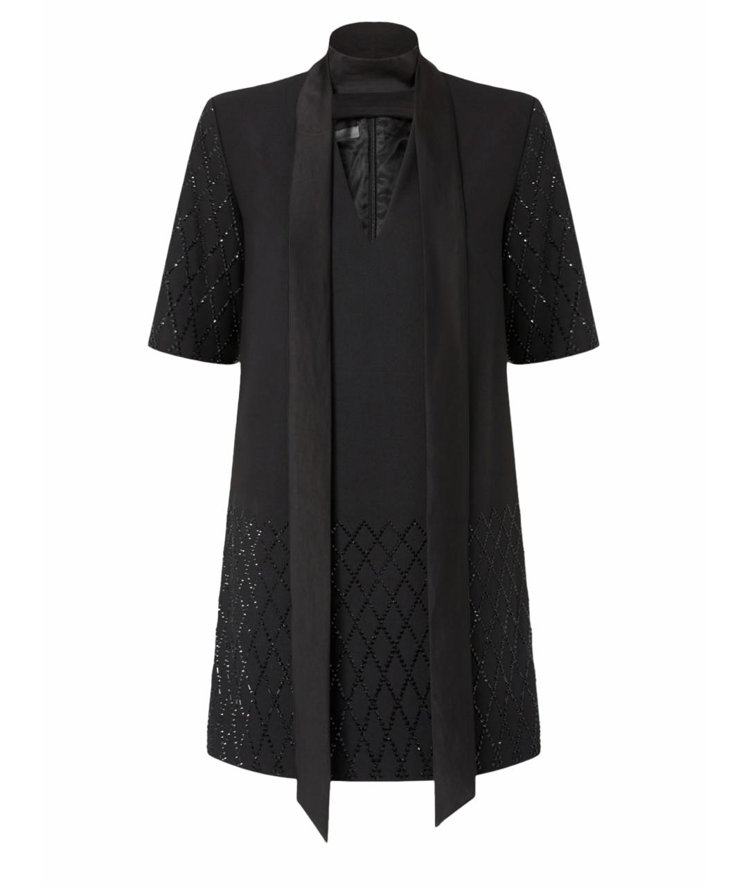 PINKO Черное полиэстеровое коктейльное платье, фото 1