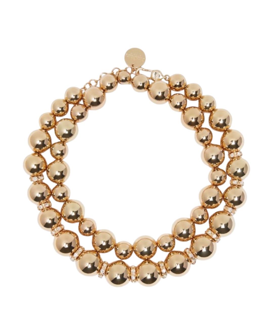 MAX MARA STUDIO Золотое металлическое колье, фото 1