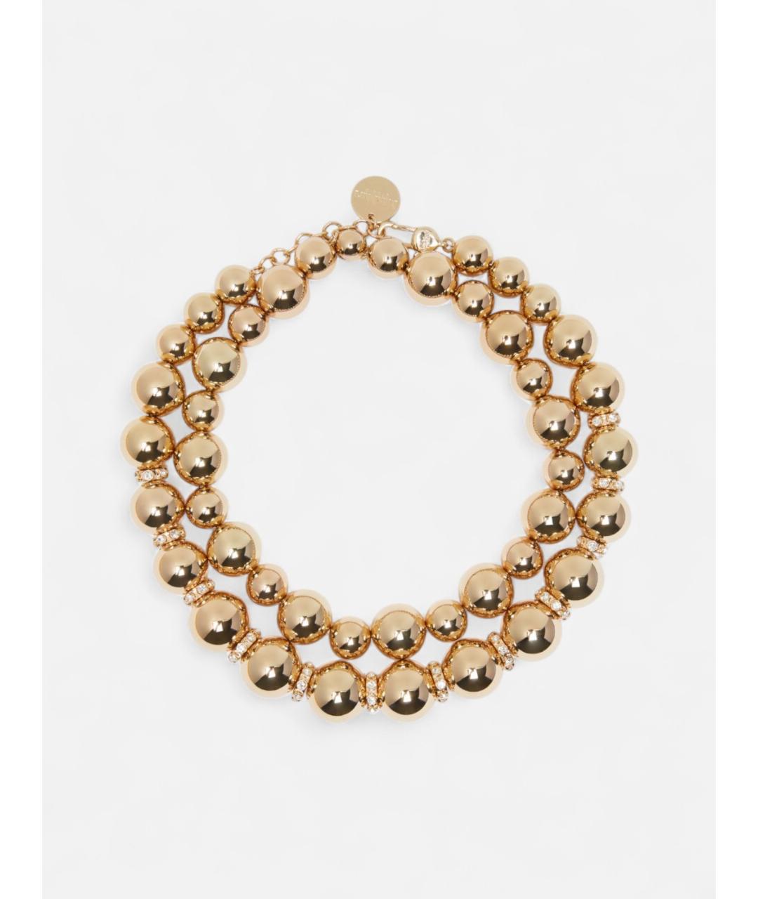 MAX MARA STUDIO Золотое металлическое колье, фото 5