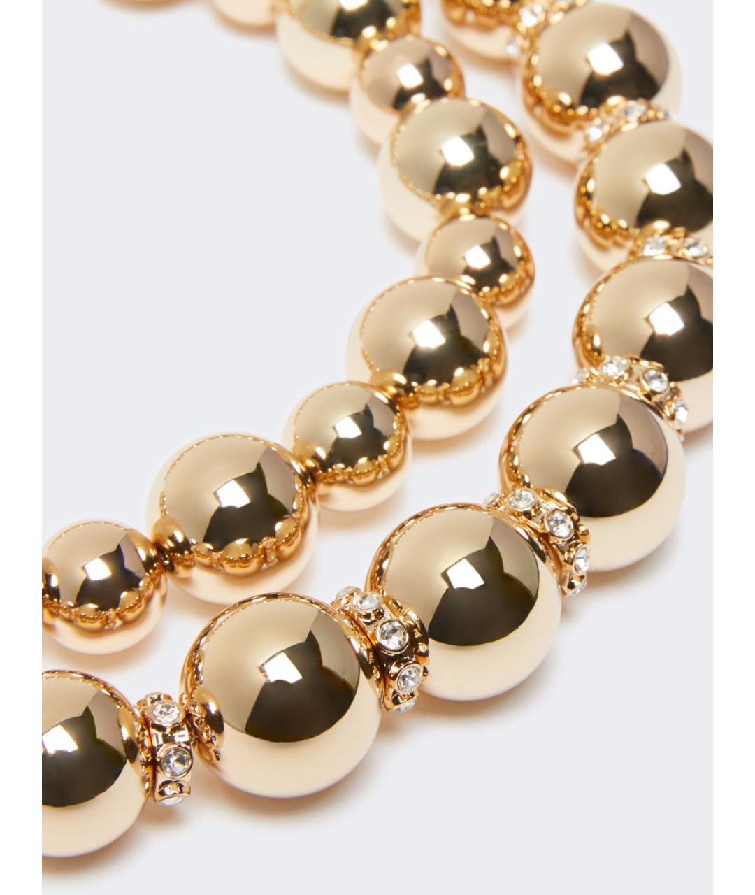 MAX MARA STUDIO Золотое металлическое колье, фото 3