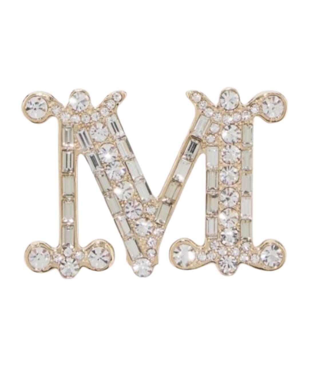 MAX MARA Золотая металлическая булавка / брошь, фото 1