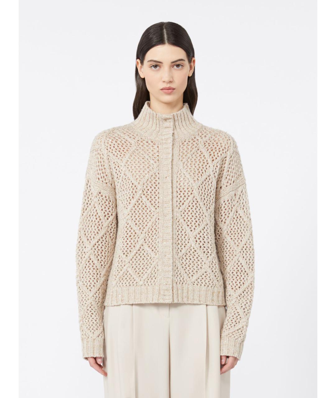 MAX MARA STUDIO Черный шерстяной кардиган, фото 7