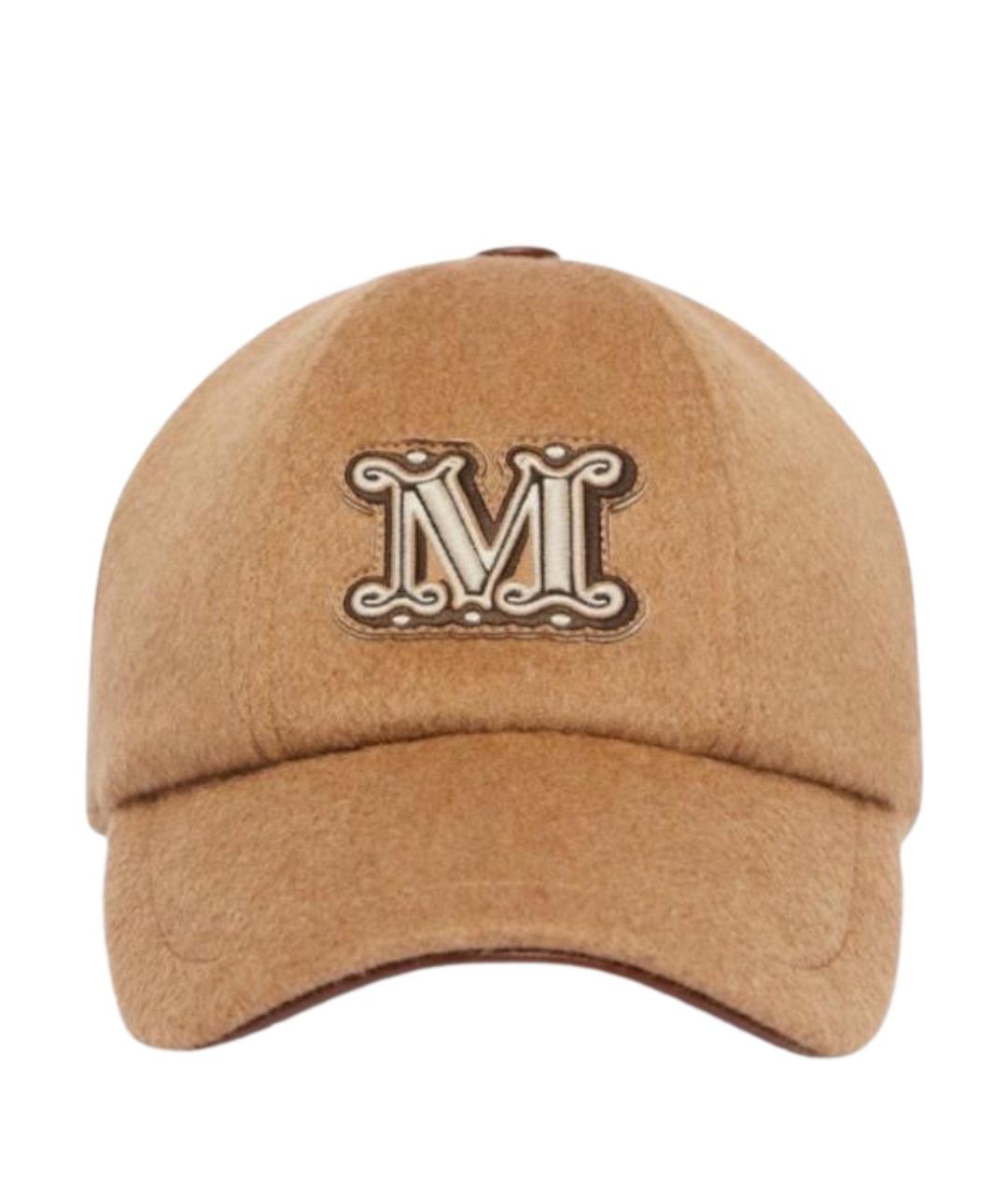 MAX MARA Бежевая шерстяная шапка, фото 1