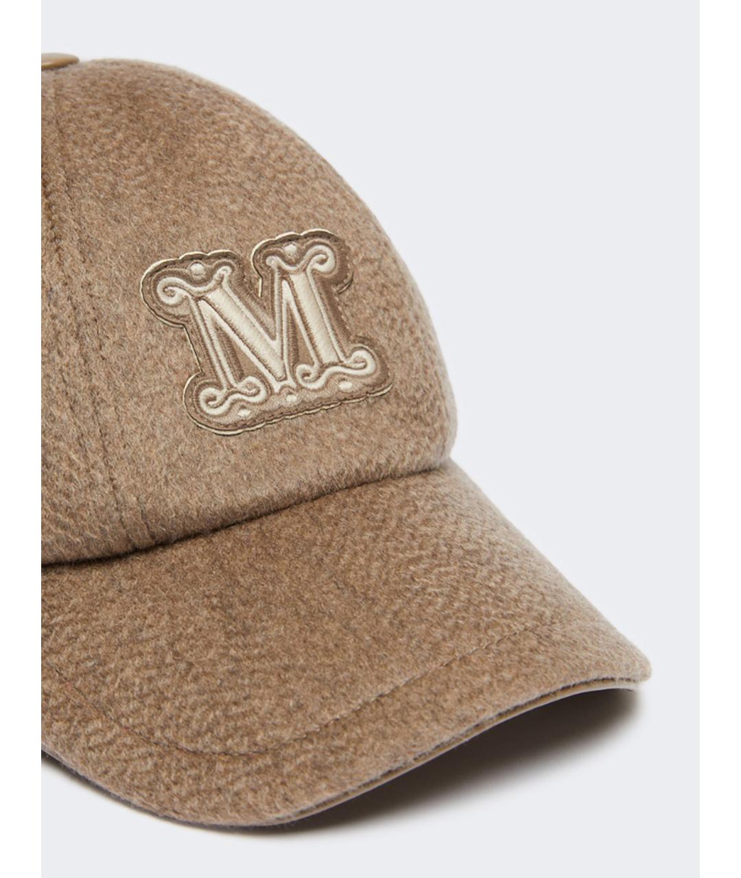 MAX MARA Бежевая кашемировая шапка, фото 2