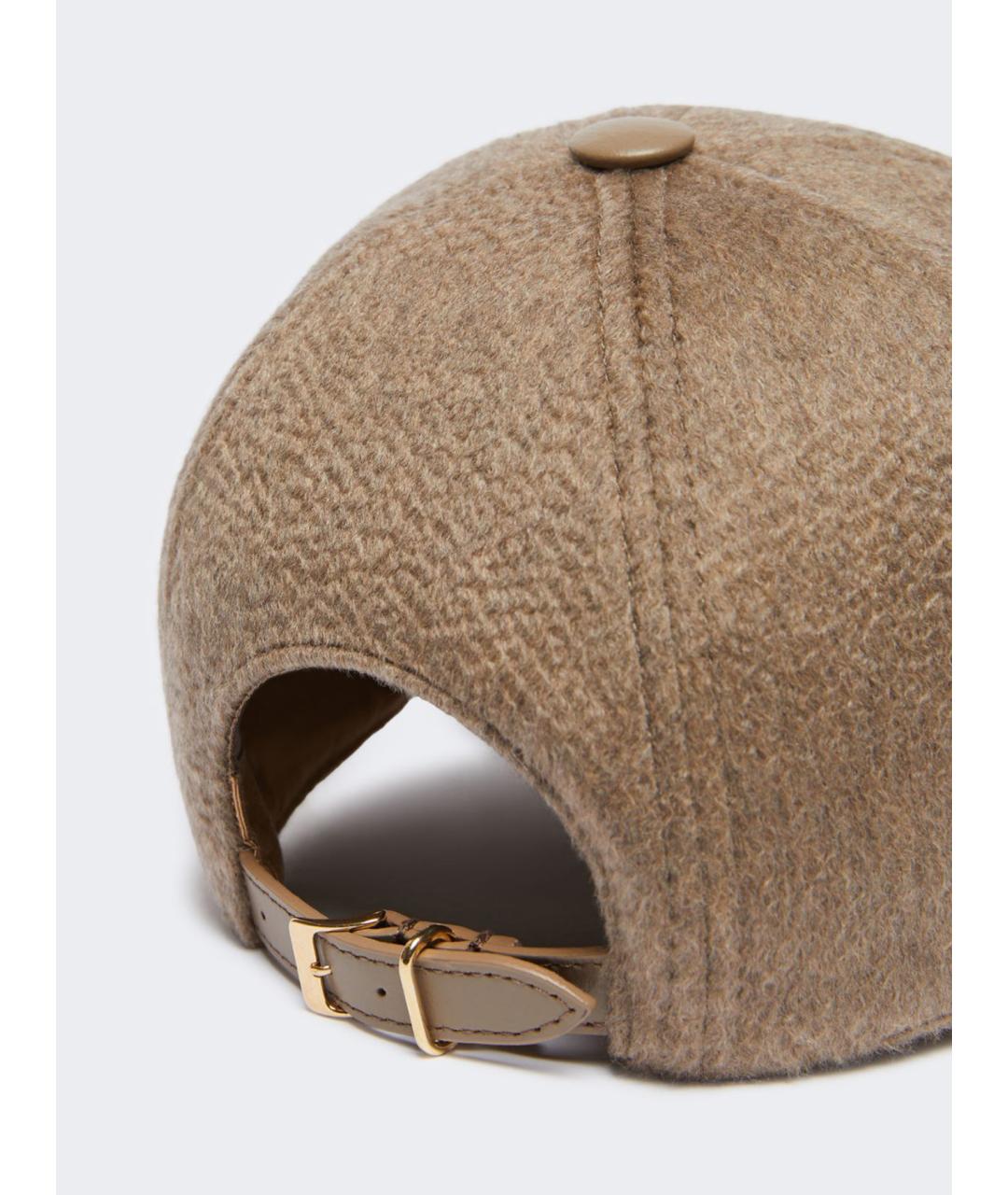 MAX MARA Бежевая кашемировая шапка, фото 3