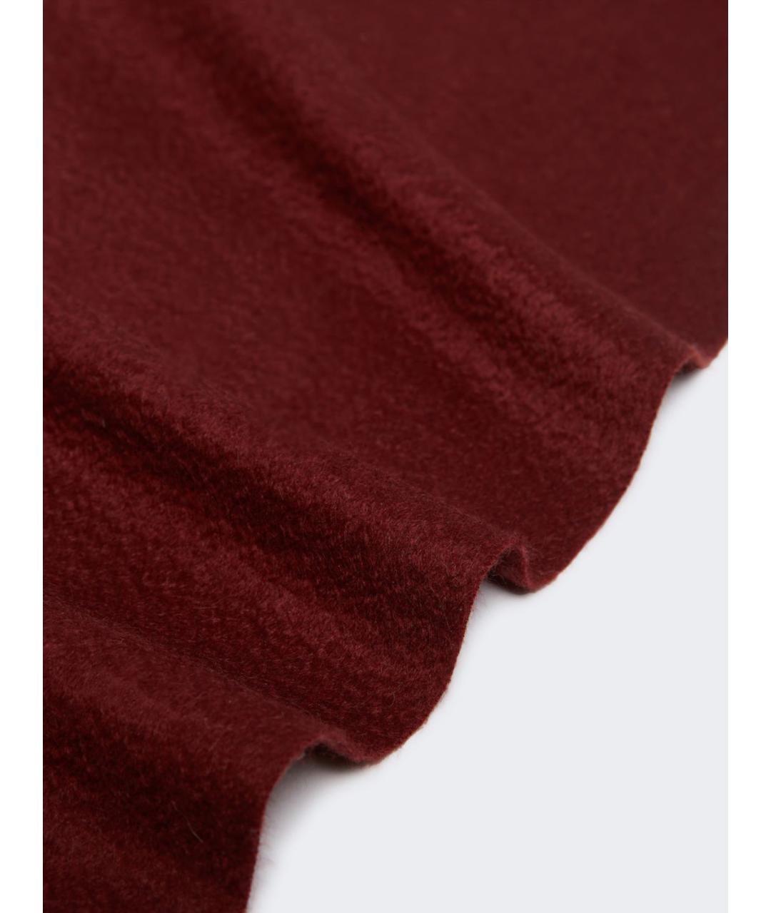 MAX MARA Бордовый кашемировый шарф, фото 3