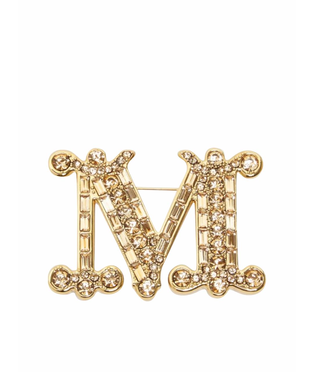 MAX MARA Золотая металлическая булавка / брошь, фото 1