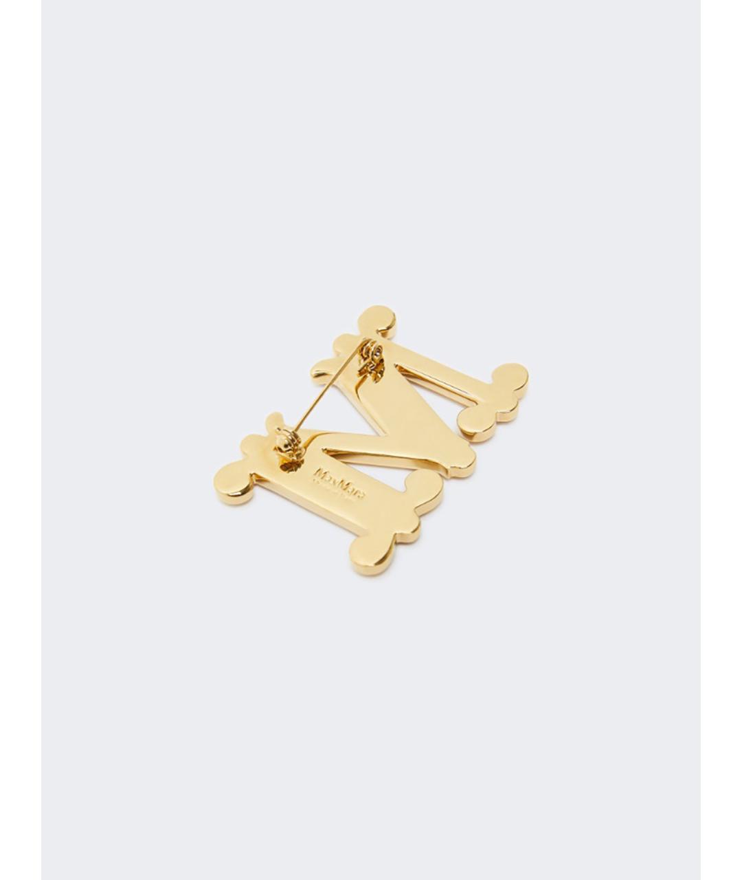MAX MARA Золотая металлическая булавка / брошь, фото 3
