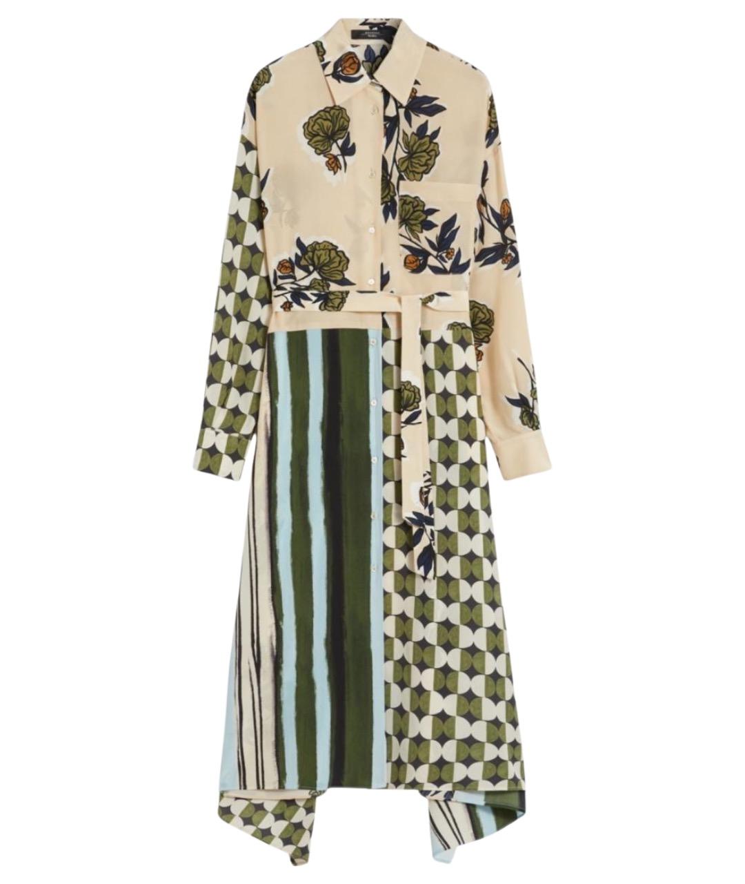 WEEKEND MAX MARA Мульти шелковое повседневное платье, фото 1