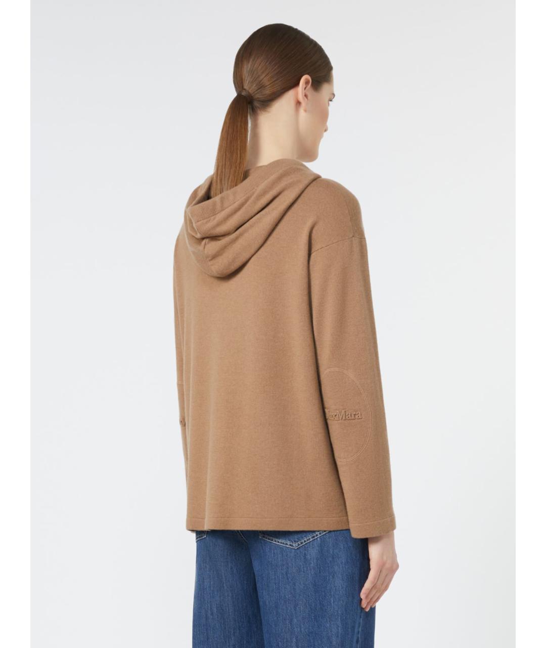 'S MAX MARA Коричневый шерстяной джемпер / свитер, фото 4