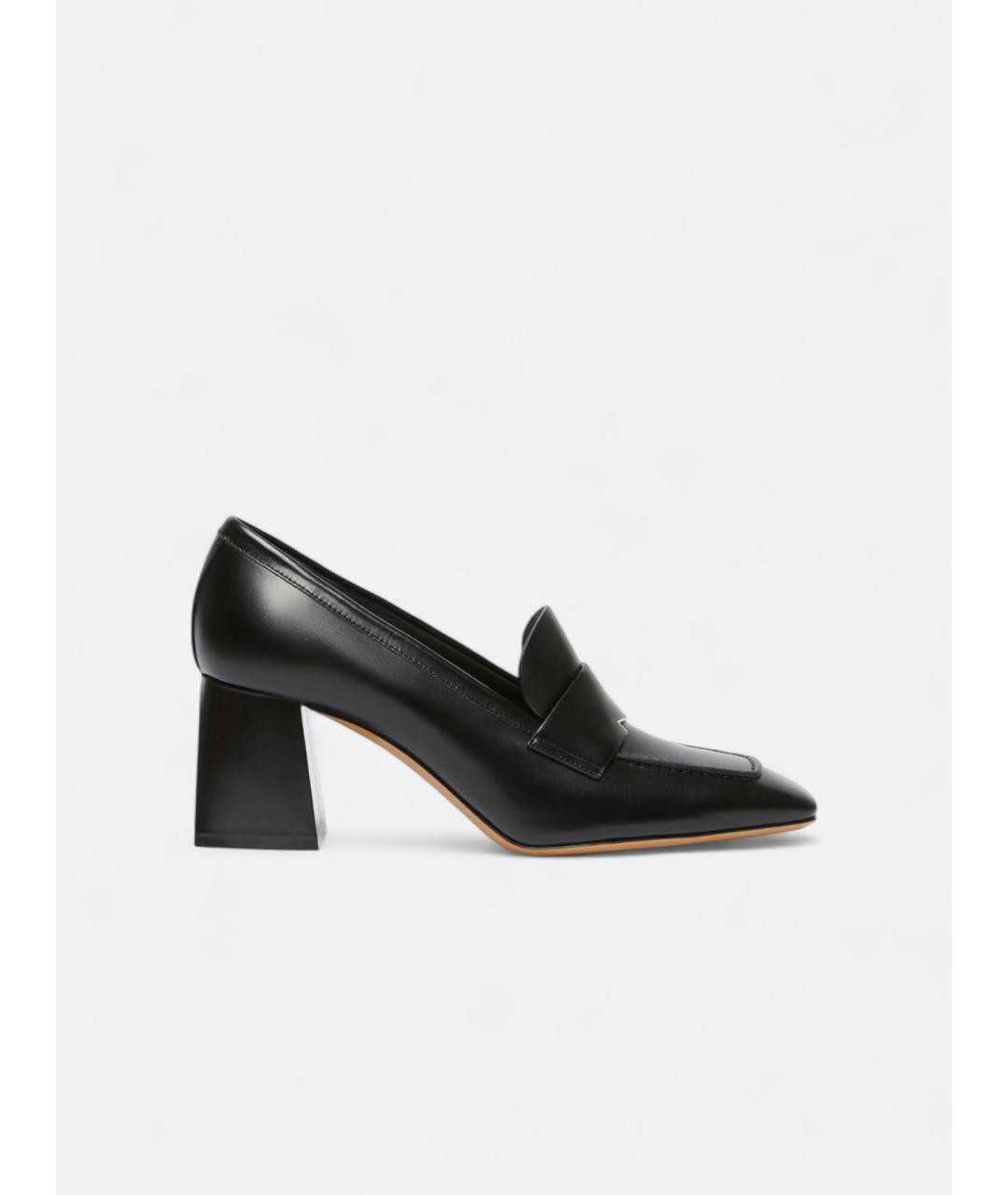 MAX MARA Черные кожаные туфли, фото 6