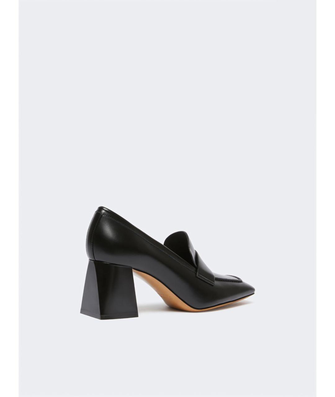 MAX MARA Черные кожаные туфли, фото 4