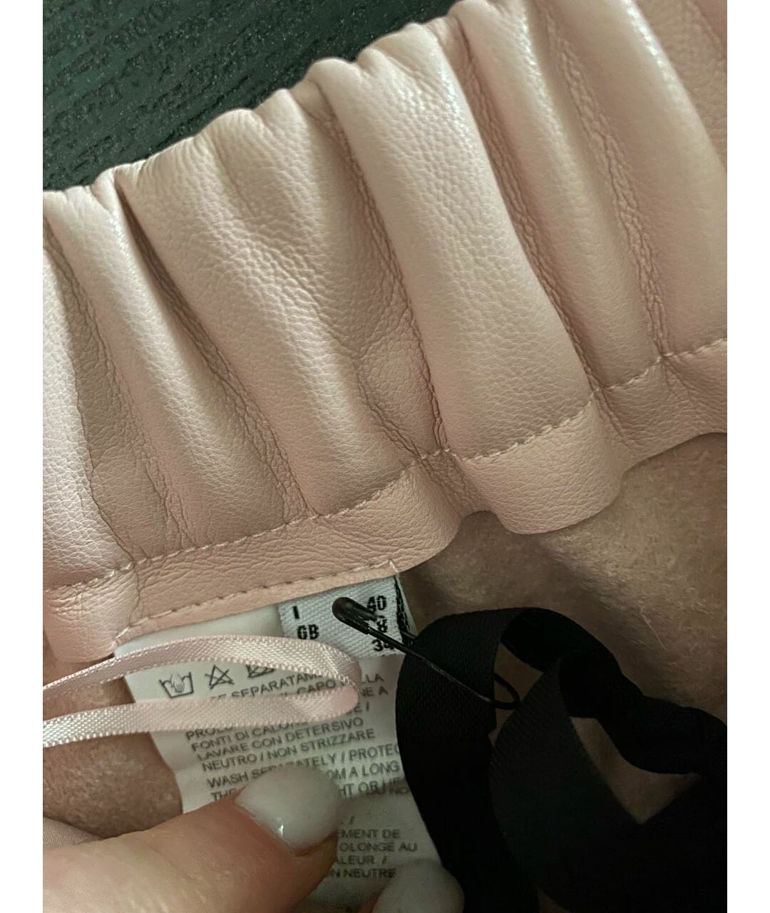 PINKO Розовые кожаные шорты, фото 4