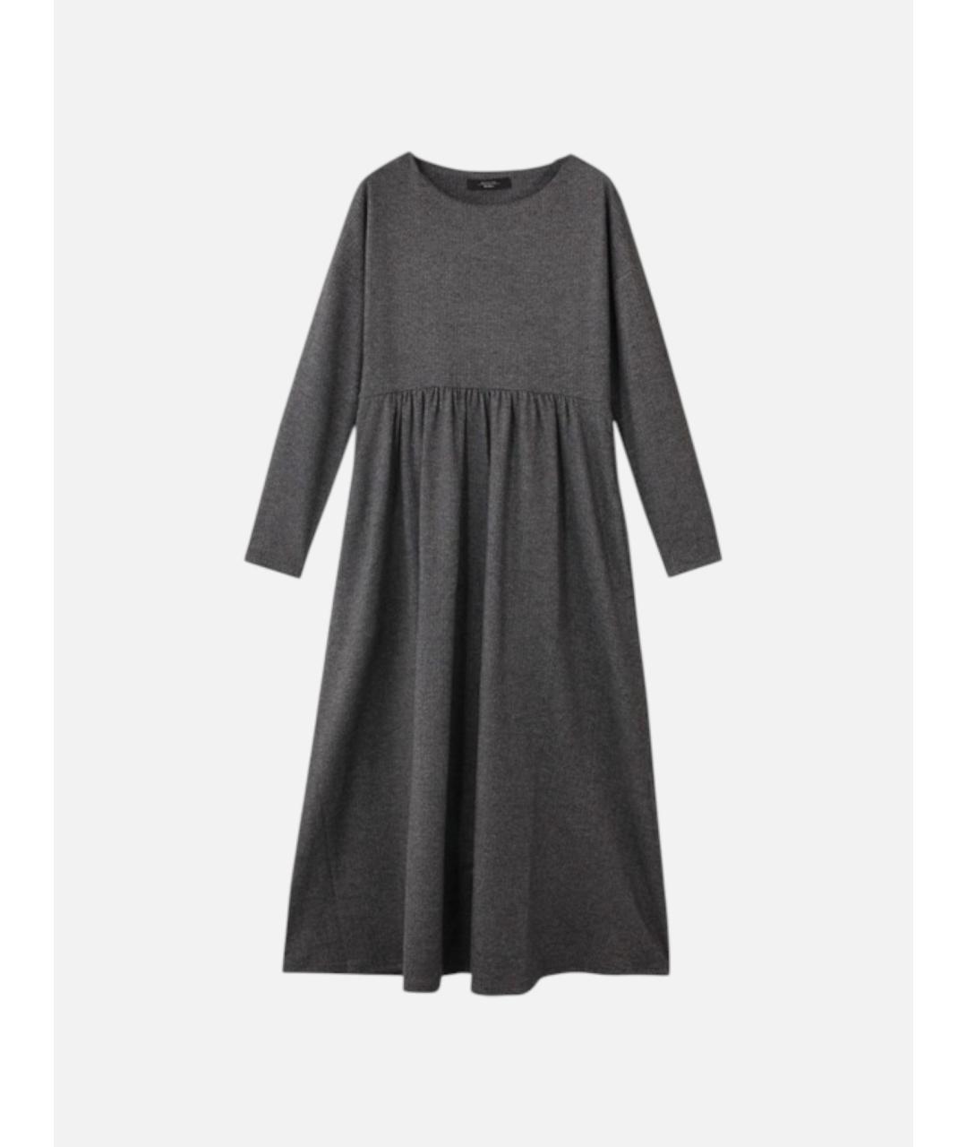 WEEKEND MAX MARA Серое вискозное повседневное платье, фото 5