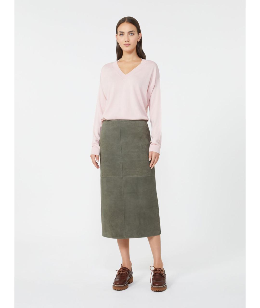 WEEKEND MAX MARA Розовый шерстяной джемпер / свитер, фото 5