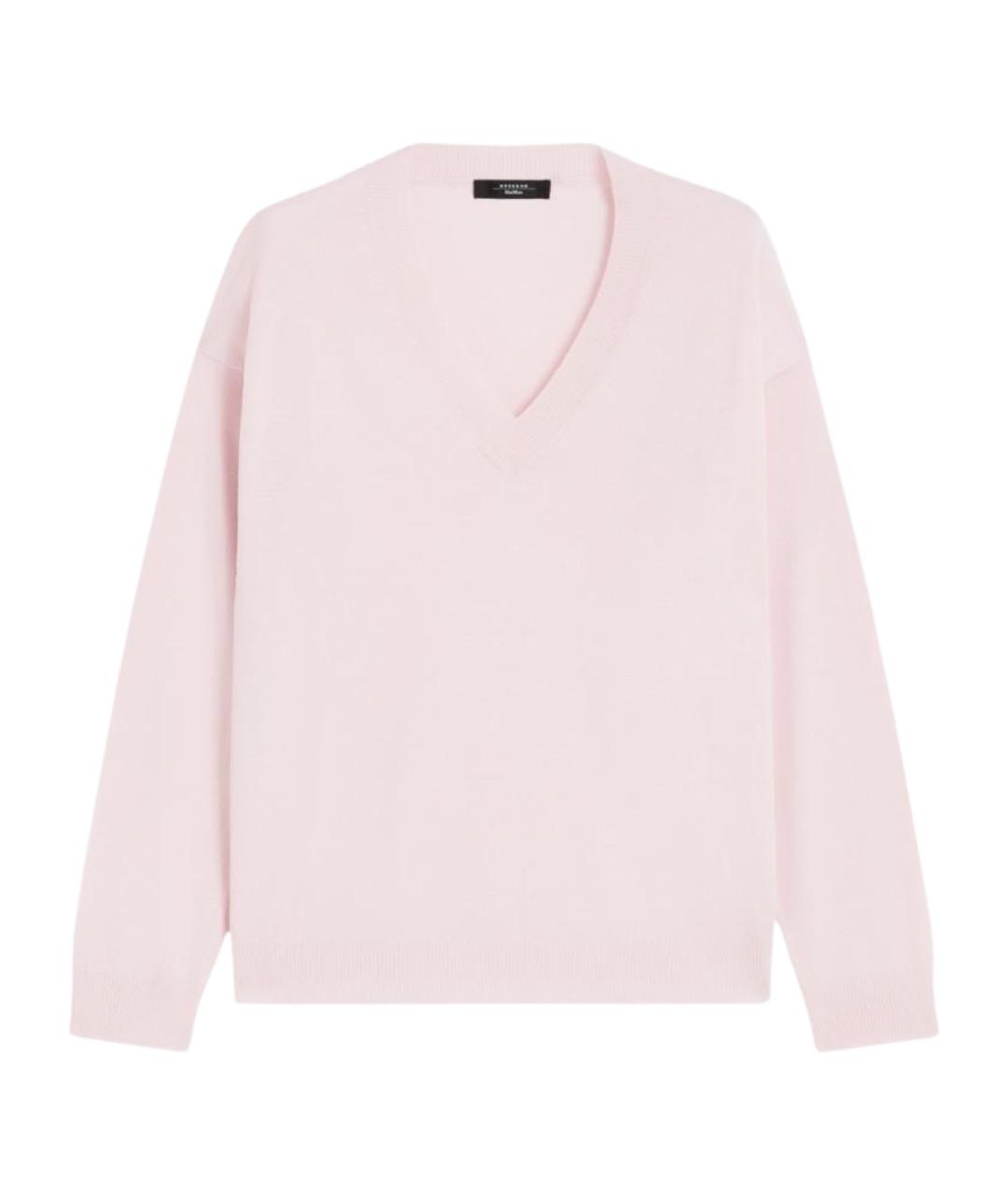 WEEKEND MAX MARA Розовый шерстяной джемпер / свитер, фото 1