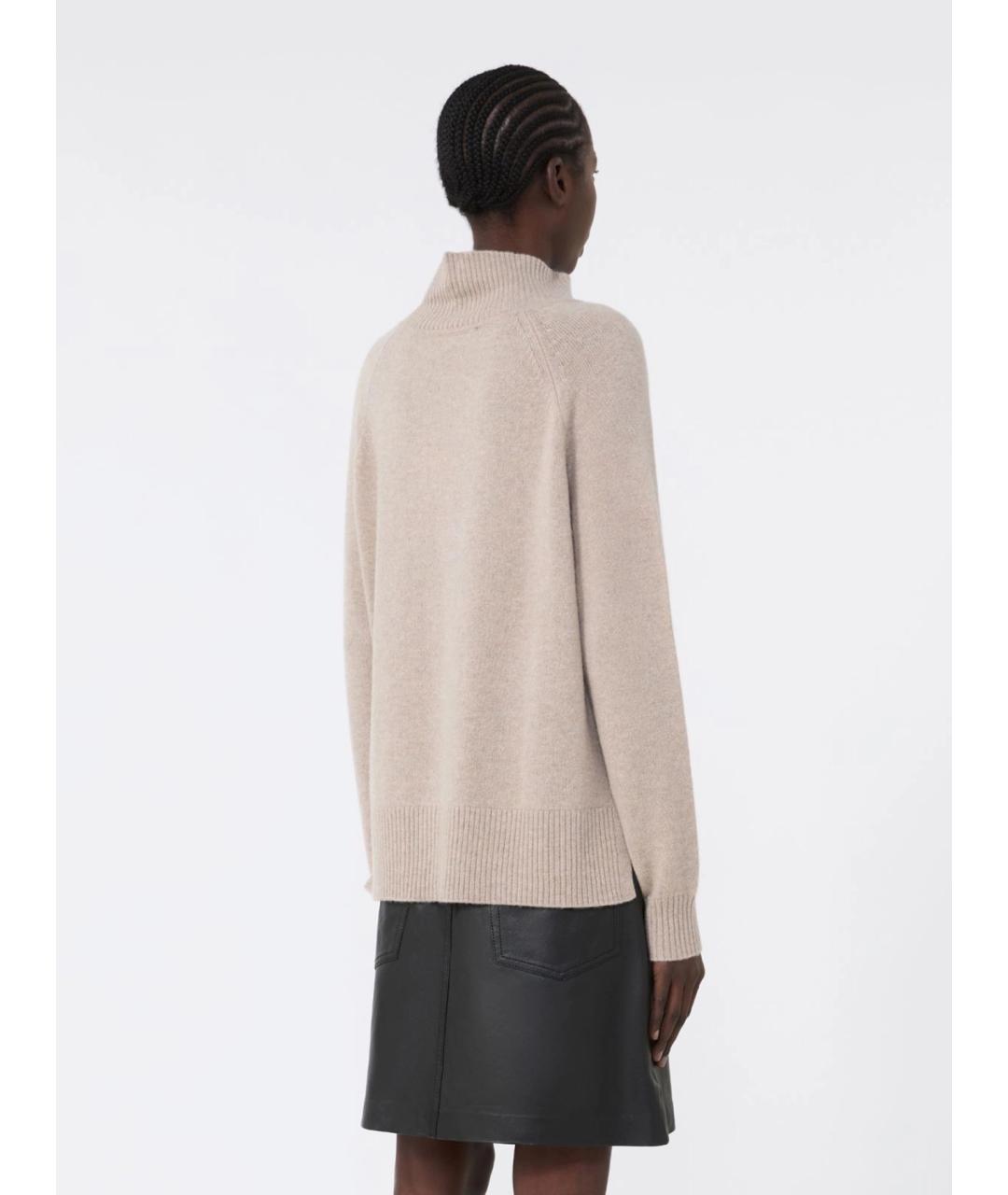 WEEKEND MAX MARA Бежевая кашемировая водолазка, фото 4