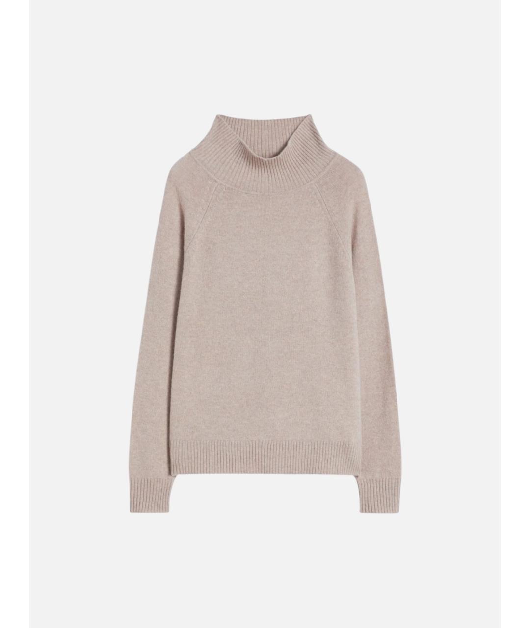 WEEKEND MAX MARA Бежевая кашемировая водолазка, фото 6
