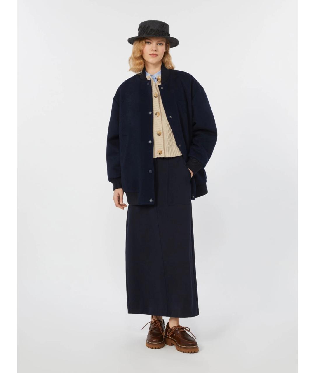 WEEKEND MAX MARA Синяя шерстяная куртка, фото 3