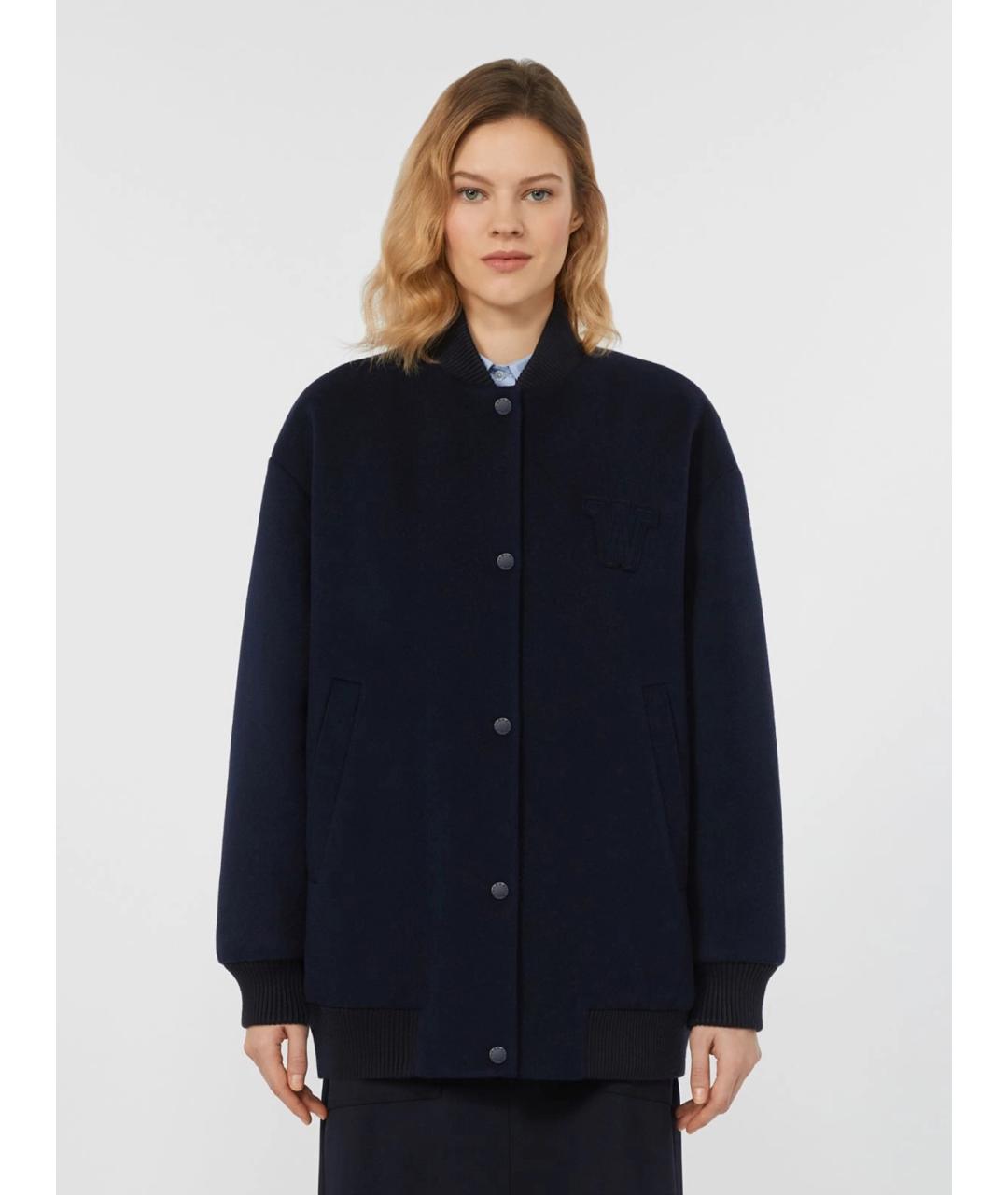 WEEKEND MAX MARA Синяя шерстяная куртка, фото 2