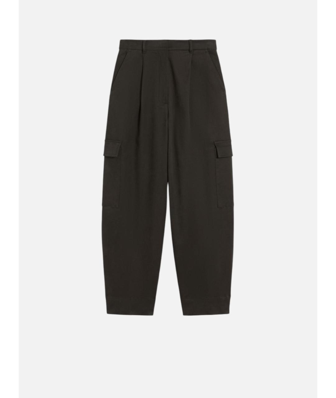 'S MAX MARA Серые атласные прямые брюки, фото 6