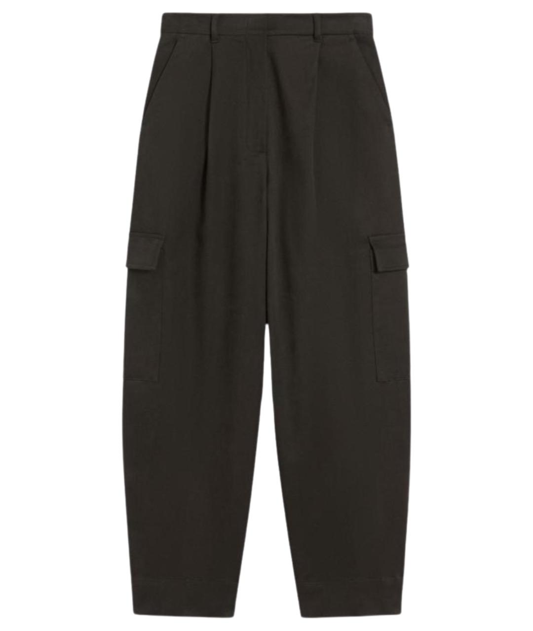 'S MAX MARA Серые атласные прямые брюки, фото 1