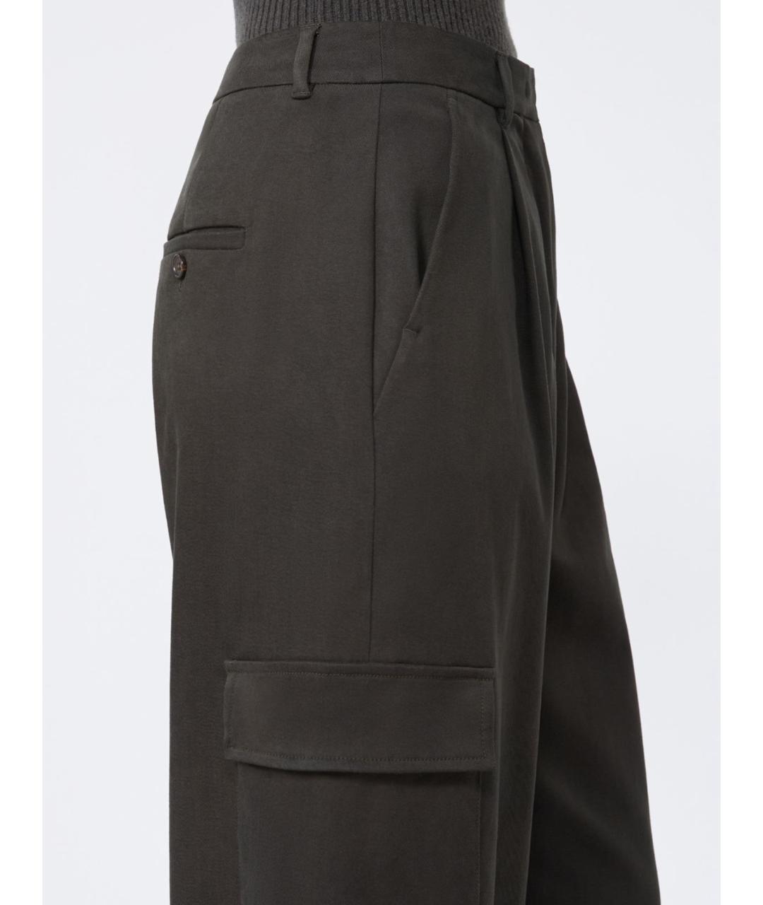'S MAX MARA Серые атласные прямые брюки, фото 5