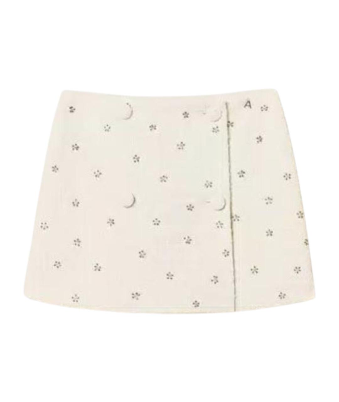 TWIN-SET Бежевая полиэстеровая юбка мини, фото 1