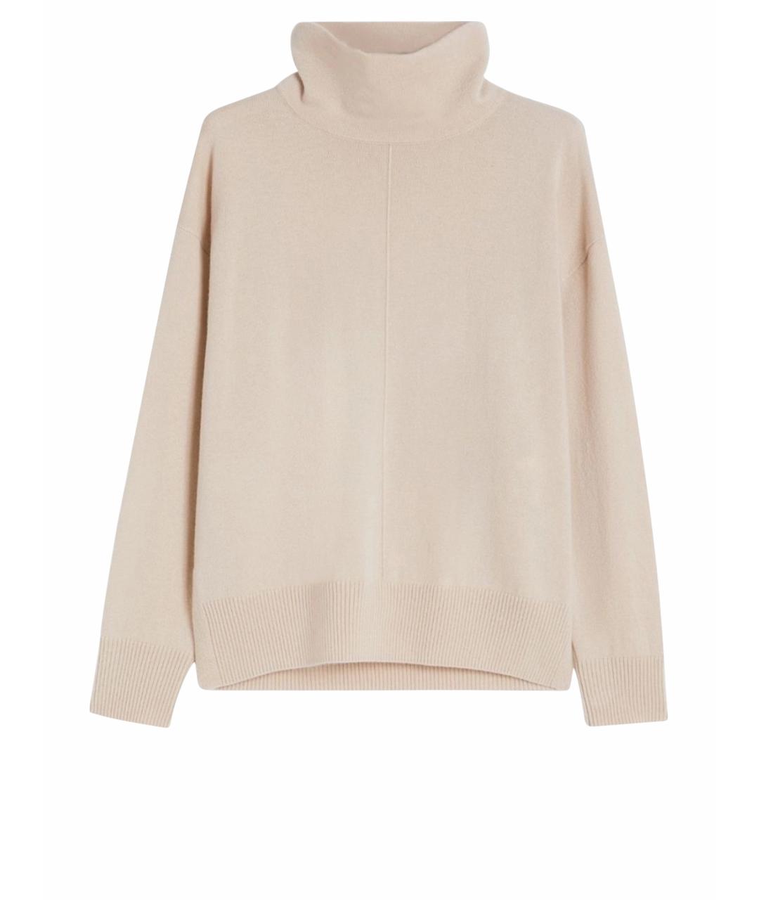 WEEKEND MAX MARA Бежевый шерстяной джемпер / свитер, фото 1