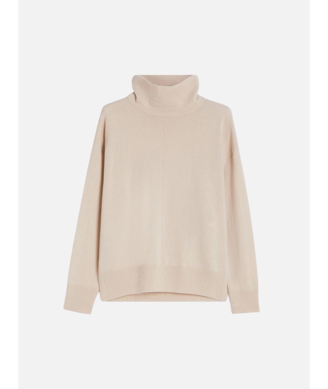 WEEKEND MAX MARA Бежевый шерстяной джемпер / свитер, фото 6
