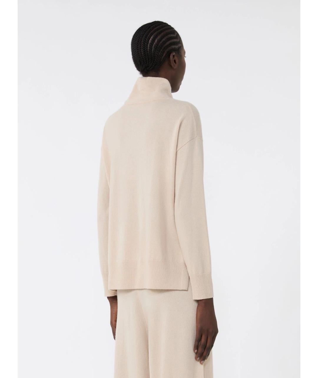 WEEKEND MAX MARA Бежевый шерстяной джемпер / свитер, фото 4