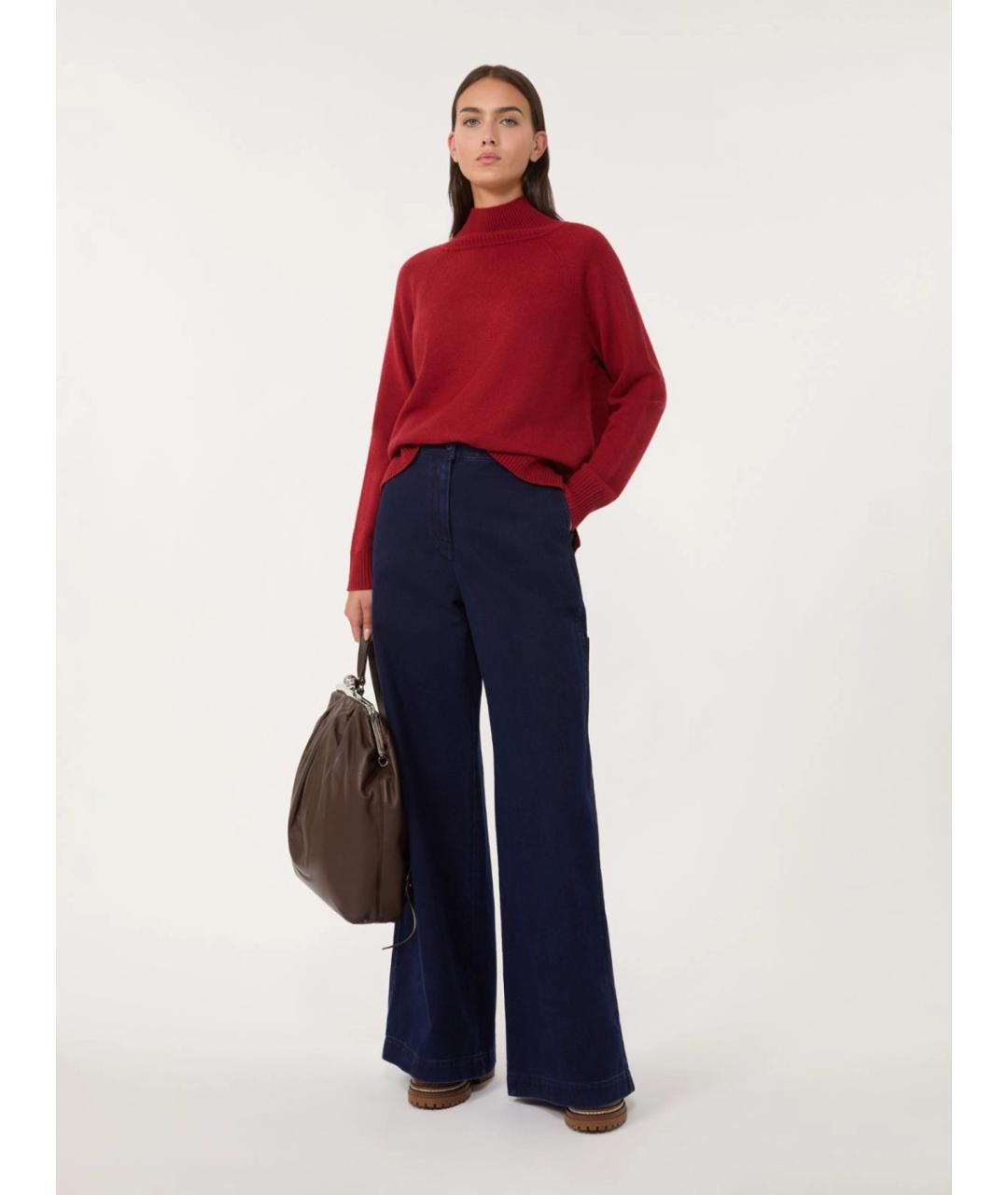 WEEKEND MAX MARA Красная кашемировая водолазка, фото 4
