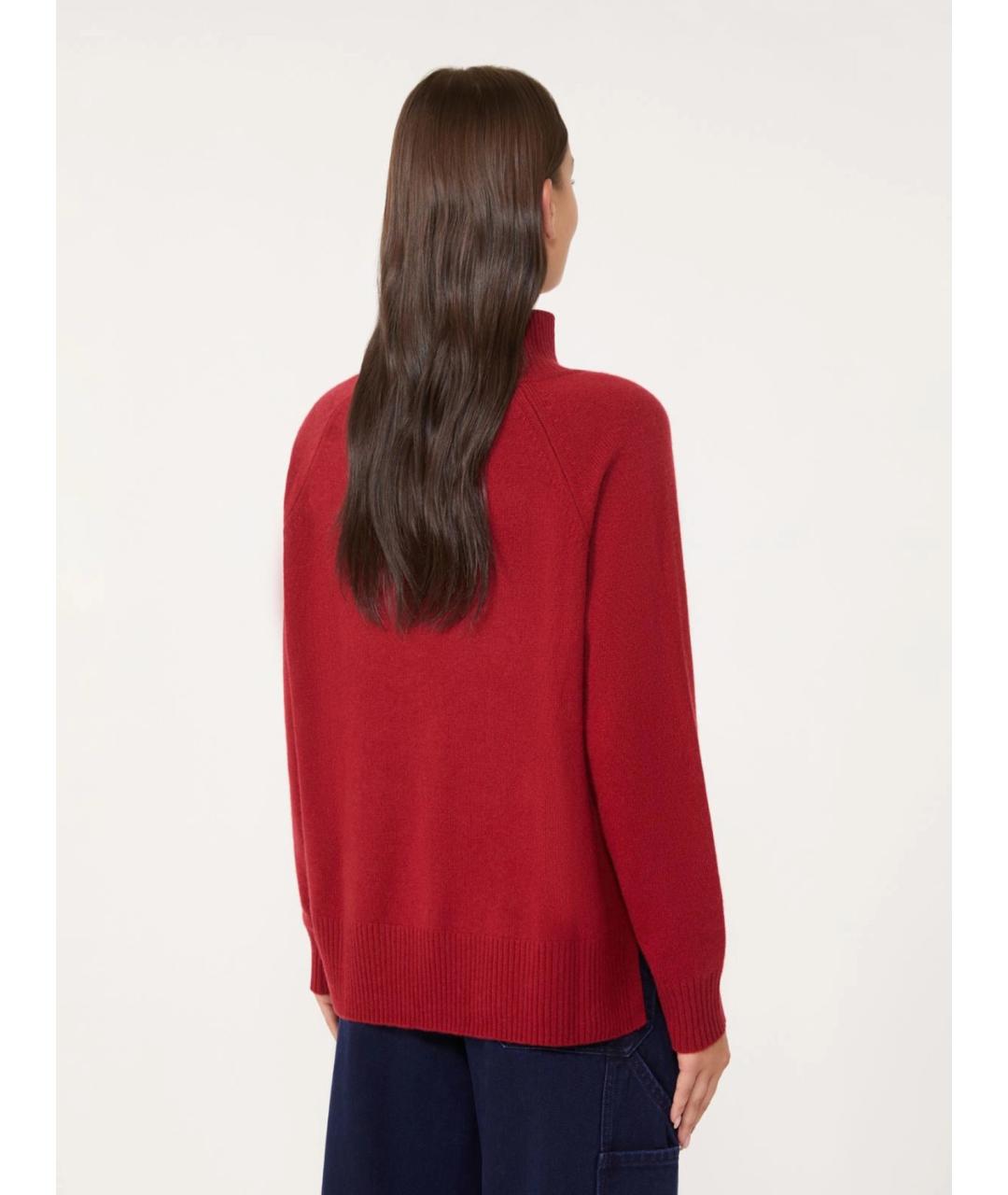 WEEKEND MAX MARA Красная кашемировая водолазка, фото 3