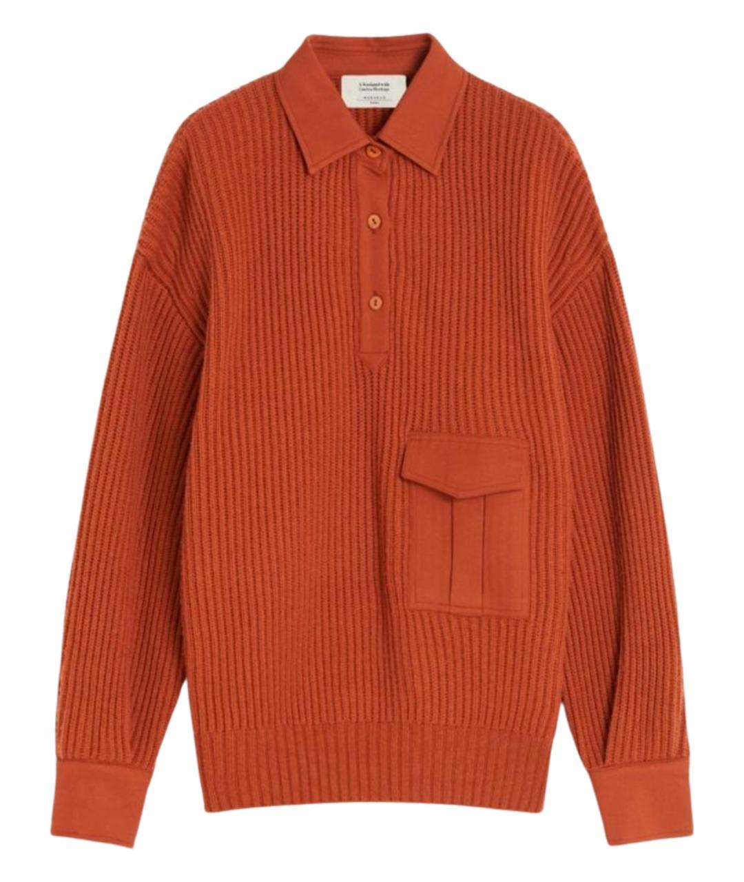 WEEKEND MAX MARA Оранжевый шерстяной джемпер / свитер, фото 1