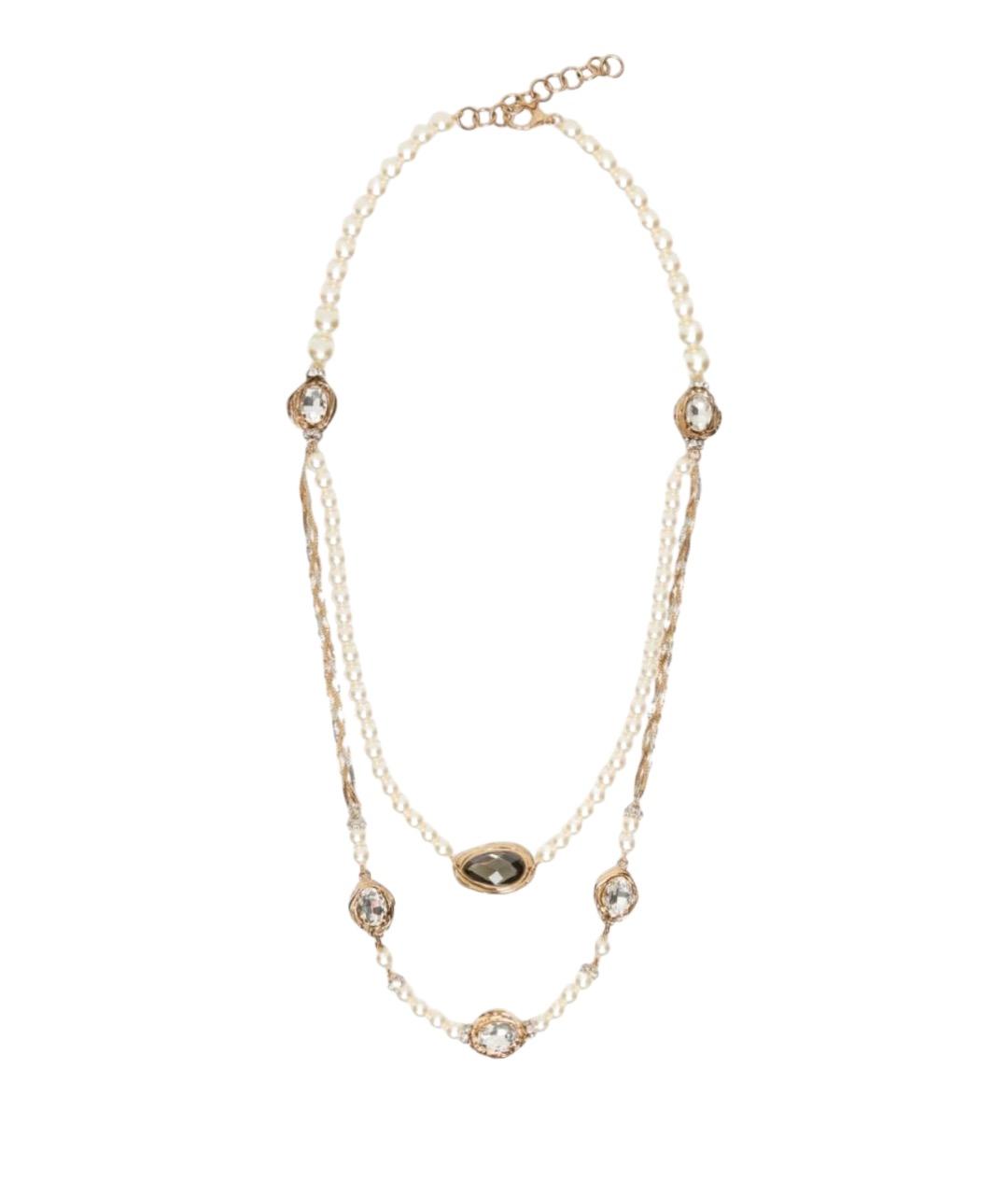 WEEKEND MAX MARA Золотое латунное колье, фото 1