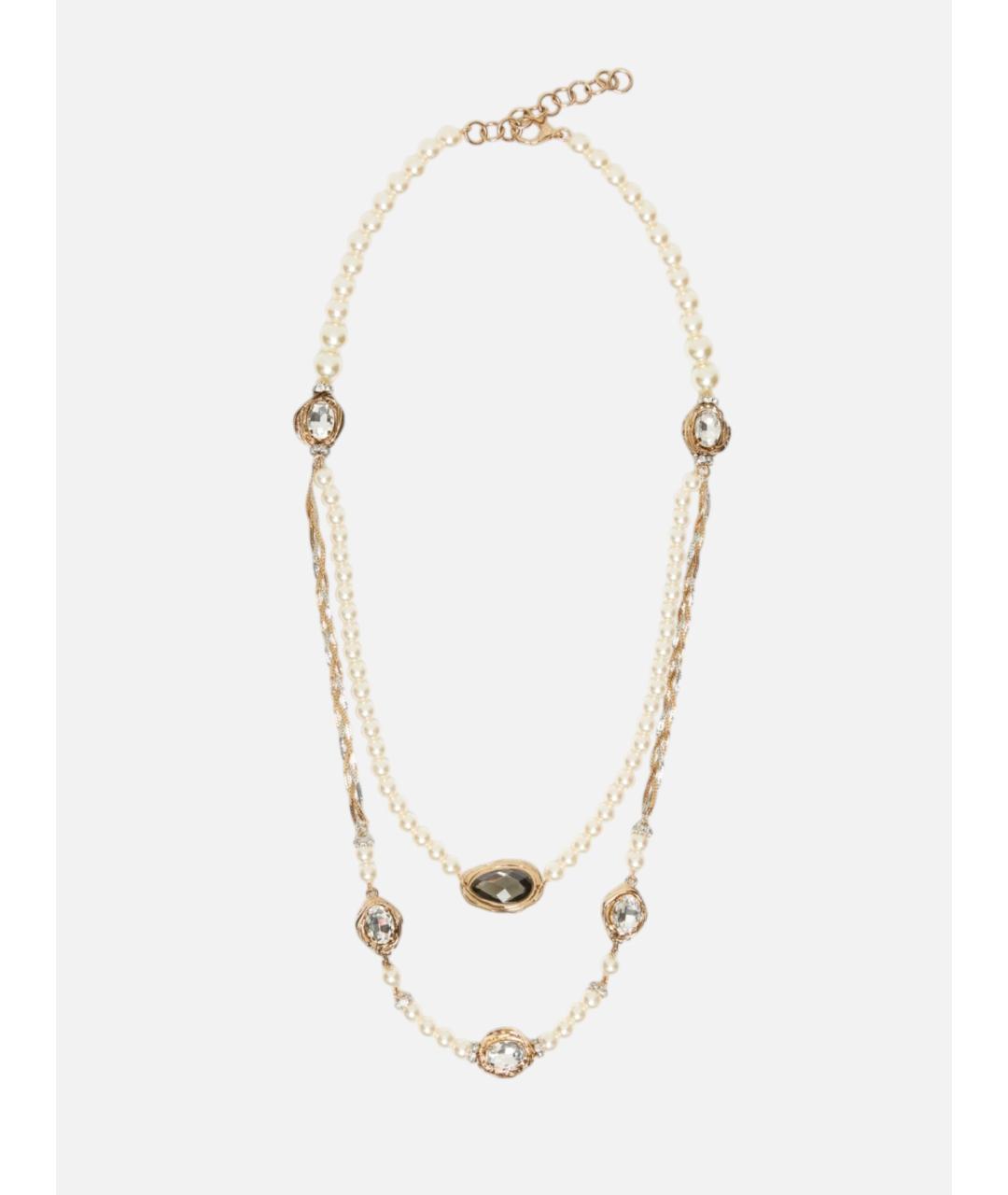 WEEKEND MAX MARA Золотое латунное колье, фото 4