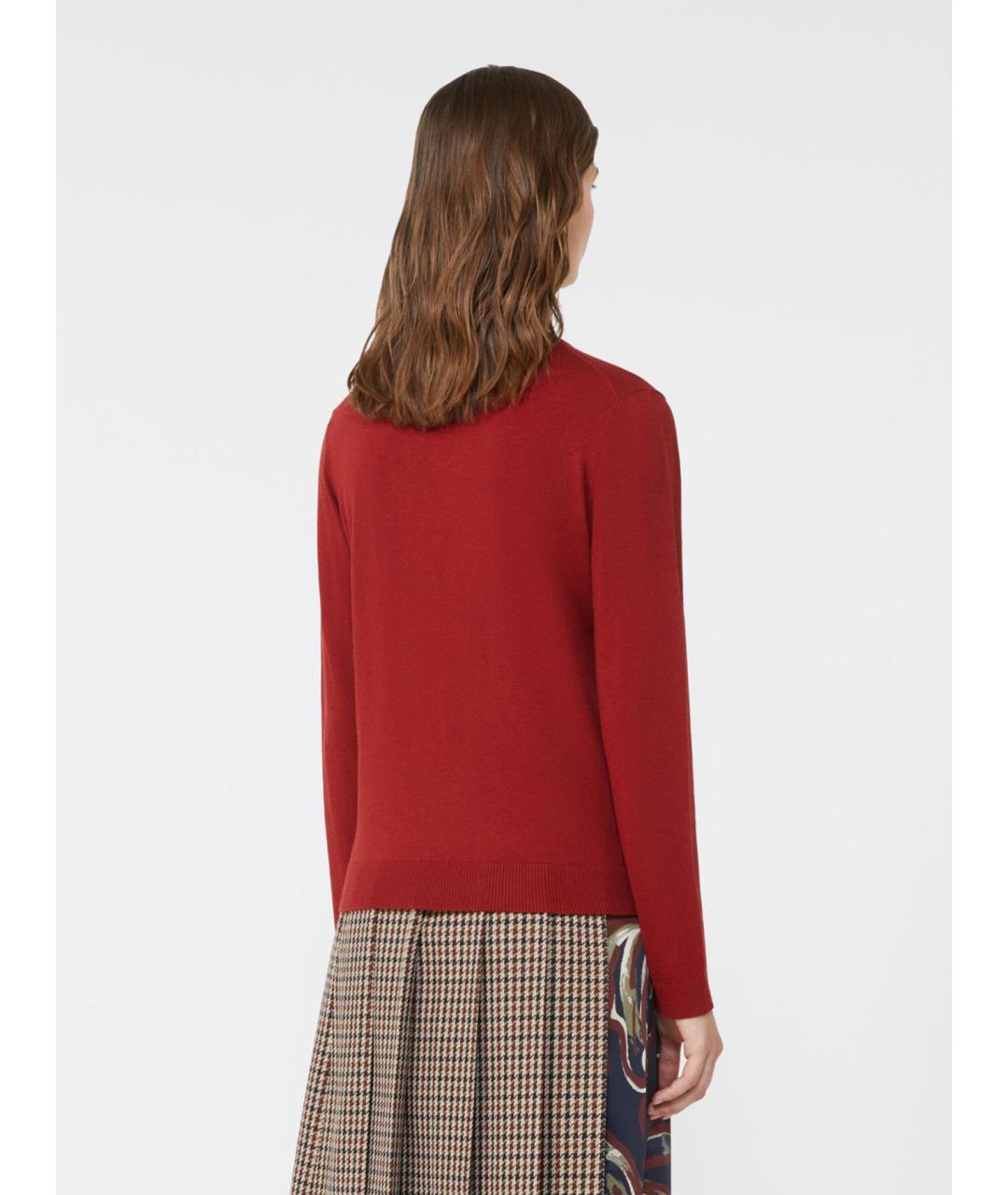 WEEKEND MAX MARA Красная шерстяная блузы, фото 3